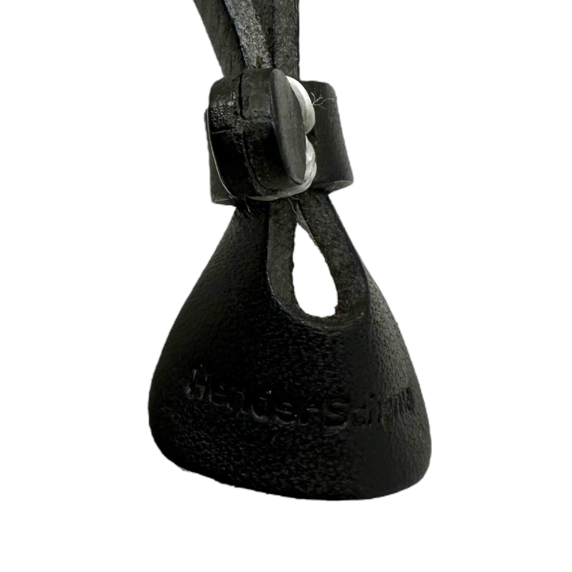 Hender Scheme(エンダースキーマ) LEATHER NECK STRAP レザー ネック ストラップ ブラック×シルバー 参考定価17,600円(税込)