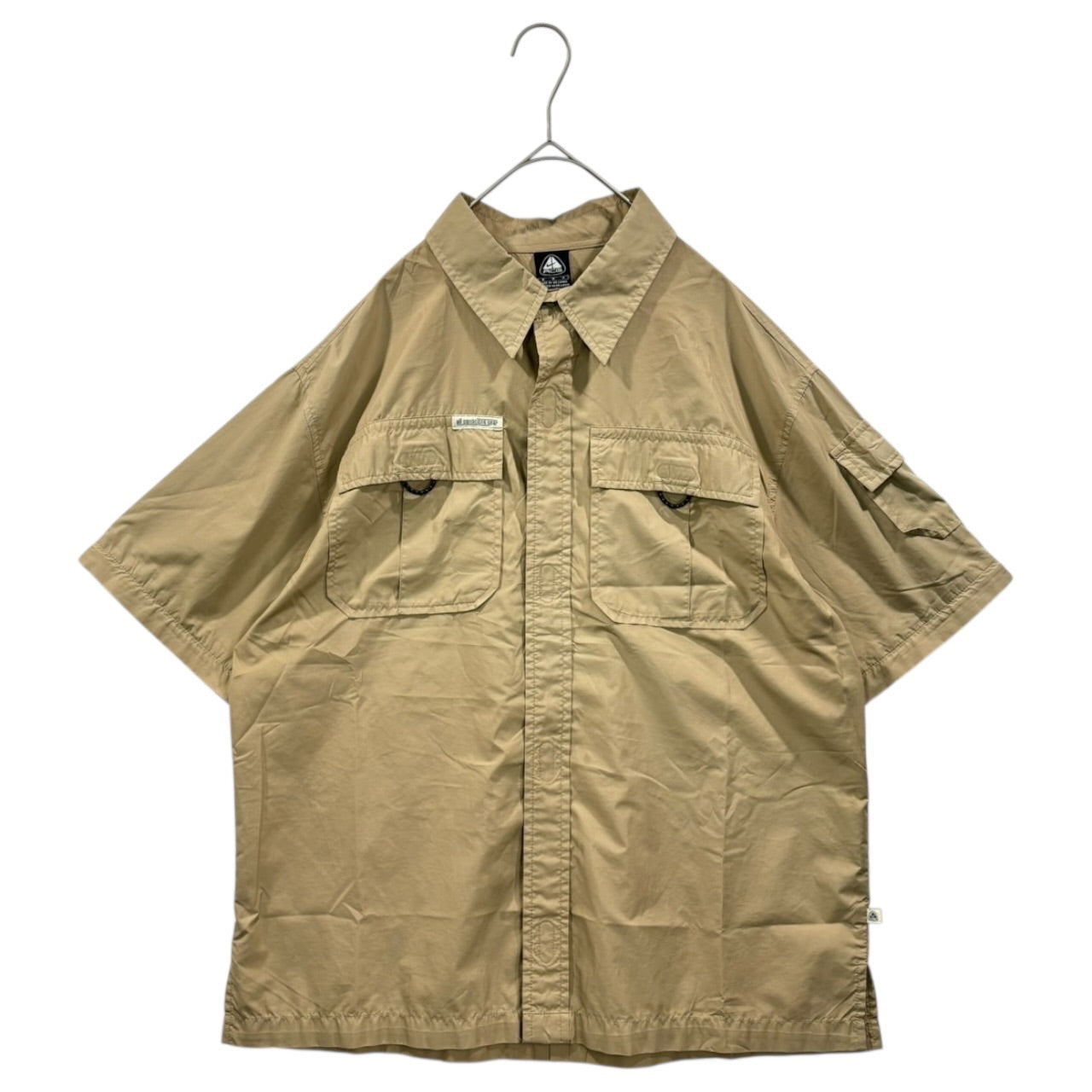 NIKE ACG(ナイキエーシージー) 90's~00's 2WAY Fishing L/S Shirt フィッシング 長袖 シャツ S1 SFD M ベージュ Y2K テック