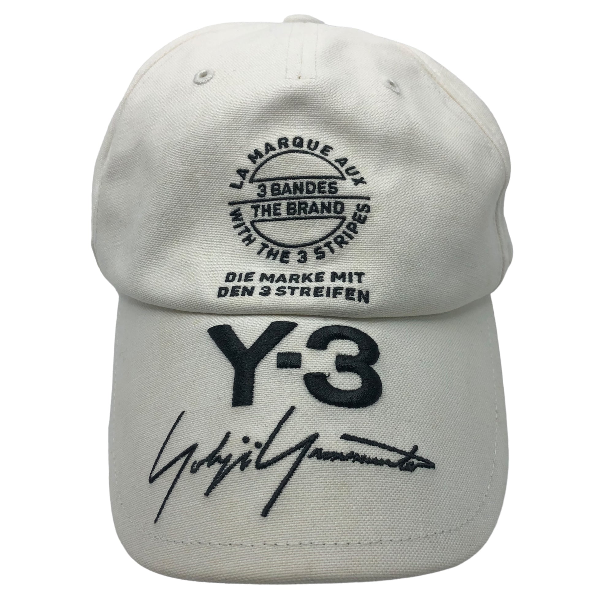 Y-3(ワイスリー) logo embroidery cap ロゴ 刺繍 キャップ CY3539 ホワイト 帽子