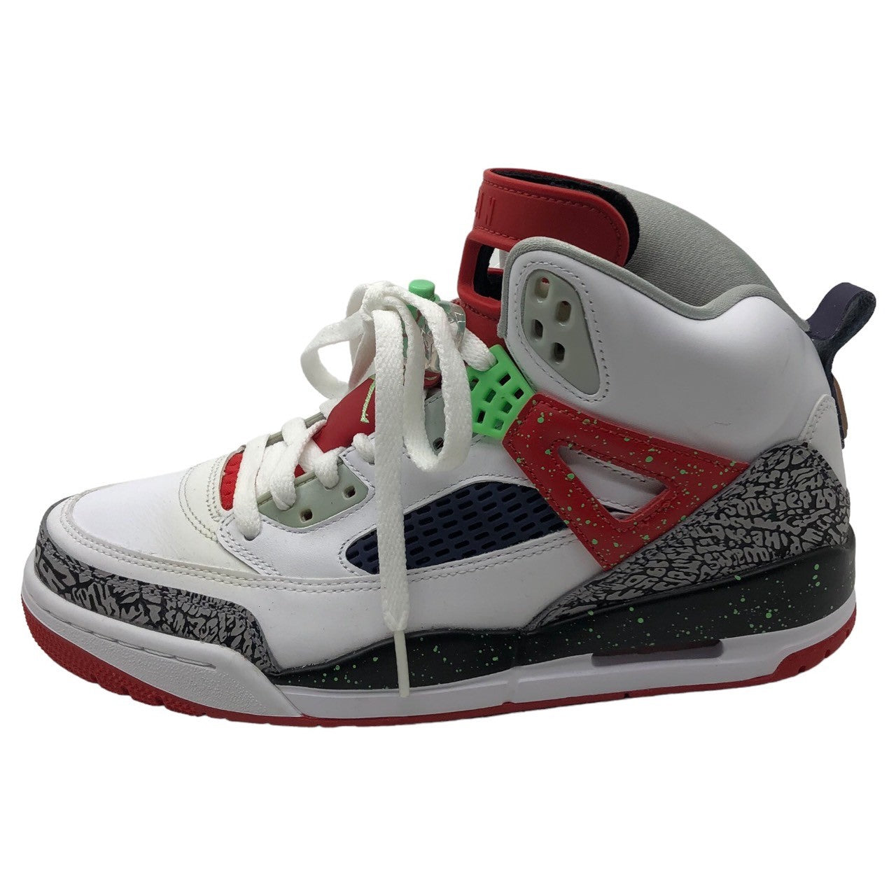 NIKE(ナイキ) JORDAN SPIZIKE POISION GREEN ジョーダン スパイジーク 315371-132 26.5cm ホワイト×レッド セメント