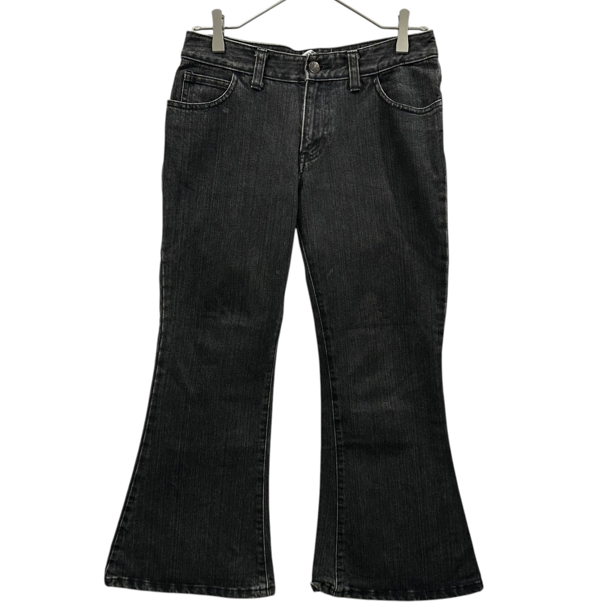 JUNYA WATANABE COMME des GARCONS(ジュンヤワタナベコムデギャルソン) Washed Flare Denim Pants ウォッシュ加工 フレア デニム パンツ 表記消(S程度) グレー