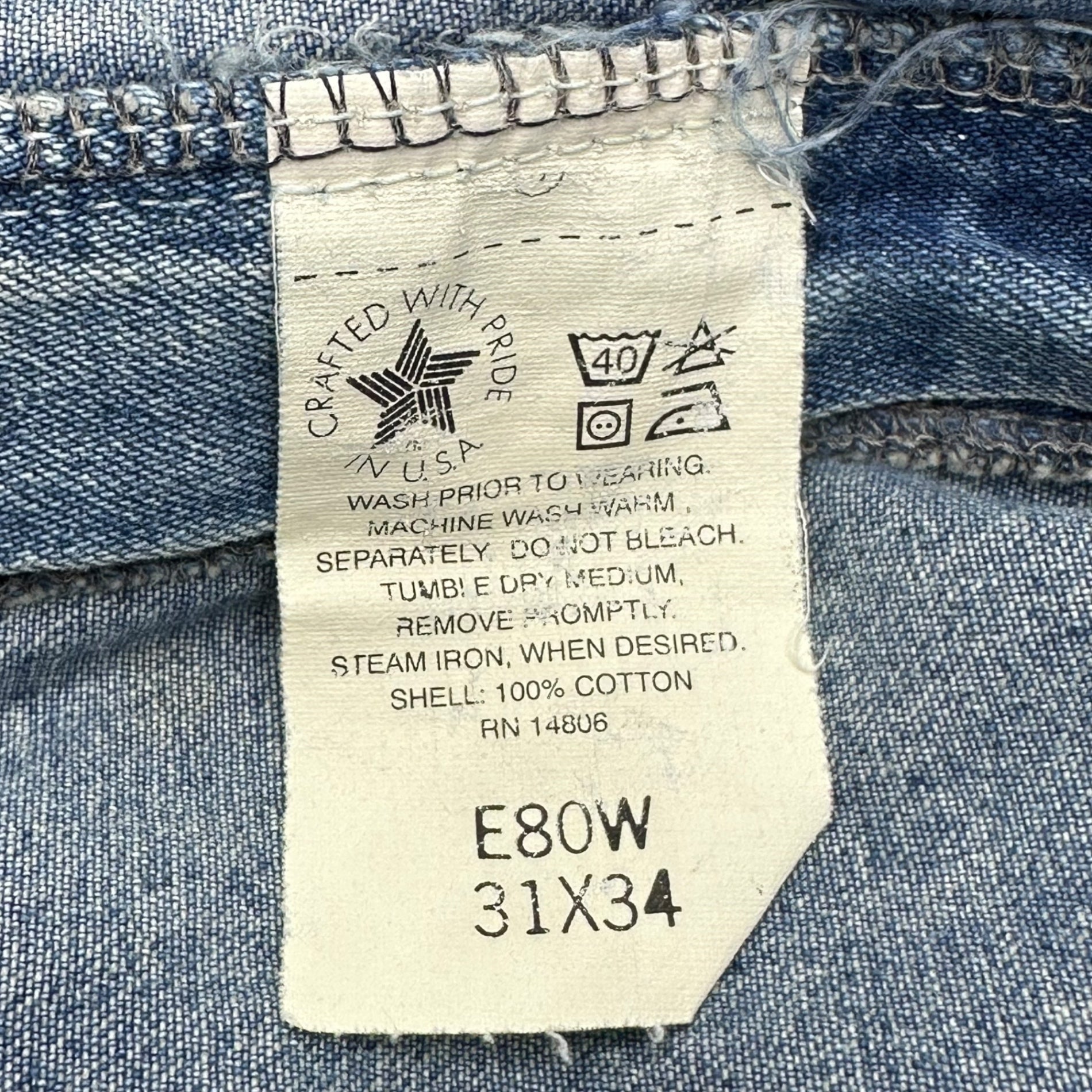 carhartt(カーハート) 90's denim painter pants 90年代 デニム ペインター パンツ E80W W31 インディゴ