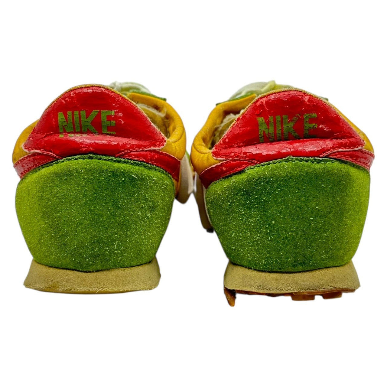 COMME des GARCONS JUNYA WATANABE MAN × NIKE(コムデギャルソンジュンヤワタナベマン × ナイキ) 02SS WAFFLE RACER LOW CUT SNEAKER ワッフルレーサー ローカット スニーカー 306695-761 WI-K112 29cm イエロー×グリーン×レッド ジュンヤマン初期 稀少品 ソール劣化有