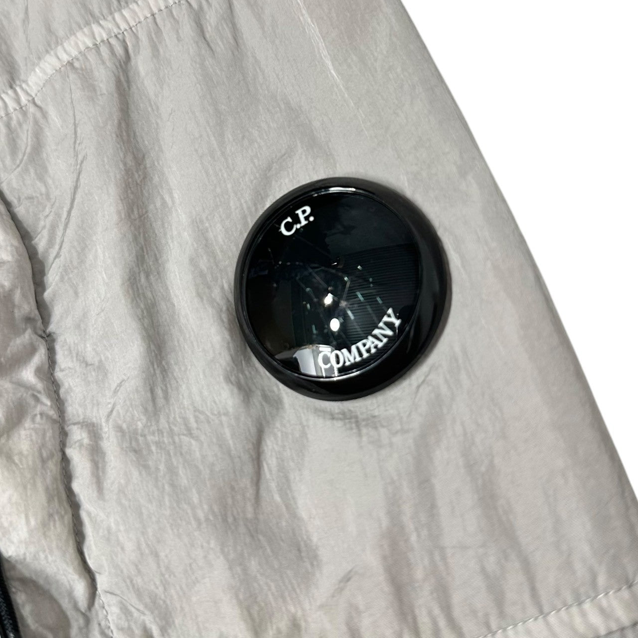 C.P.COMPANY(シーピーカンパニー) 14SS Flap Pocket Zip Up Nylon Over Shirt Jacket フラップ ポケット ジップアップ ナイロン オーバー シャツ ジャケット 14CMOS371A 005904G M グレー
