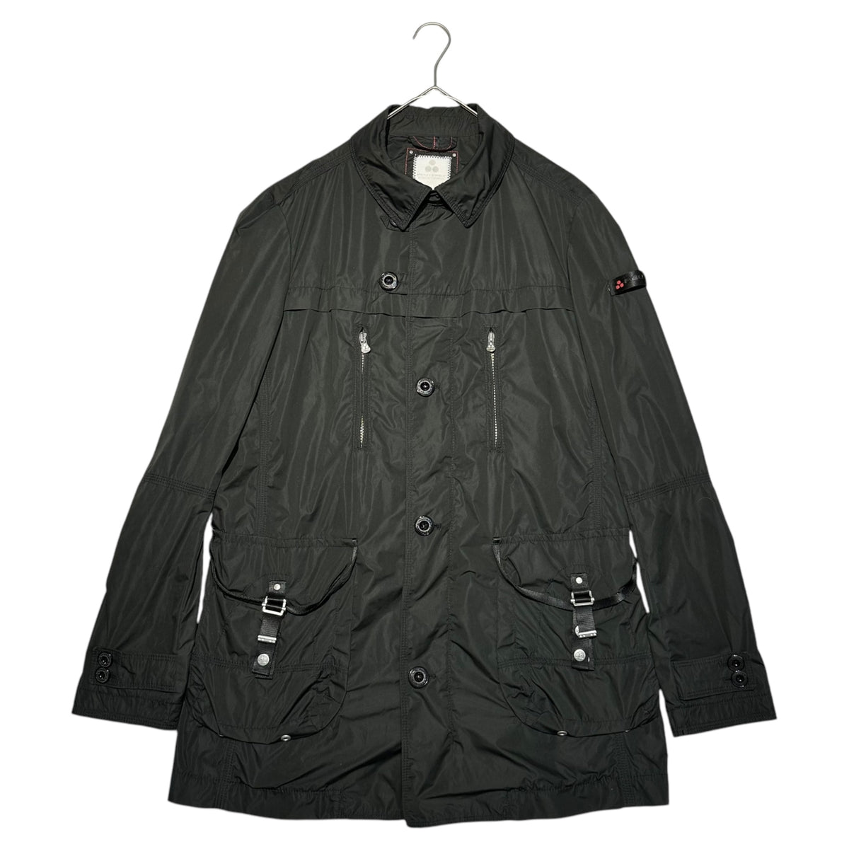PEUTEREY(ピューテリー) Polyester Sleeve Logo Hunting Long Jacket 