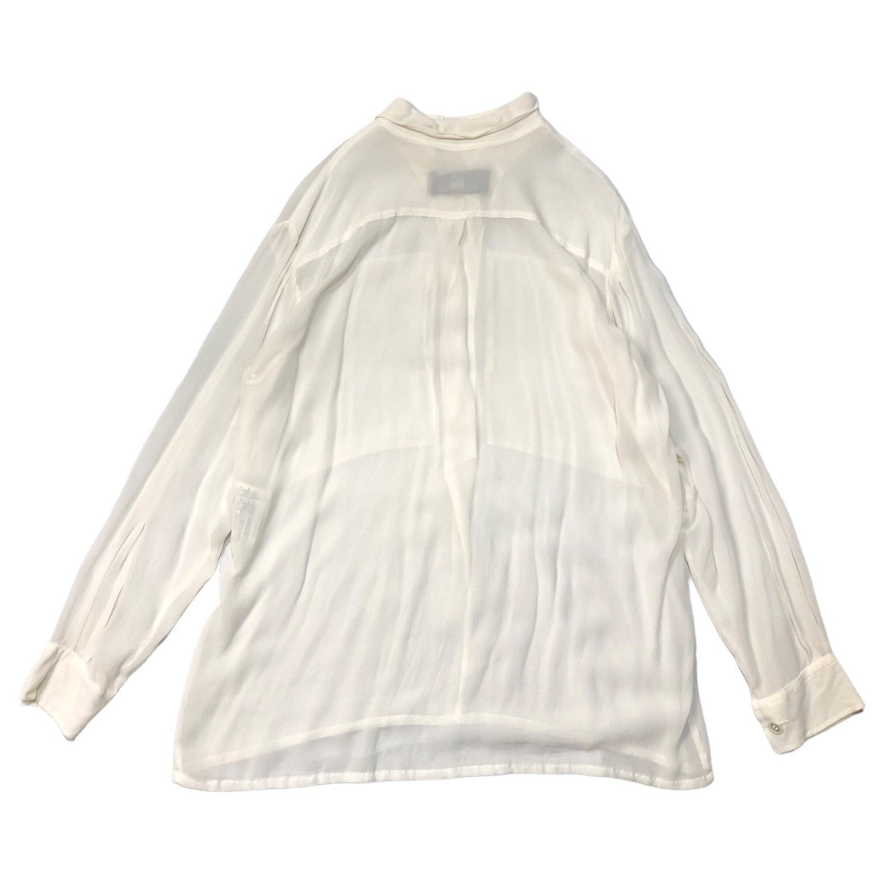 tricot COMME des GARCONS(トリココムデギャルソン) 80's see-through rayon shirt シースルーレーヨンシャツ TB-110020 表記なし(M程度) ホワイト AD1988
