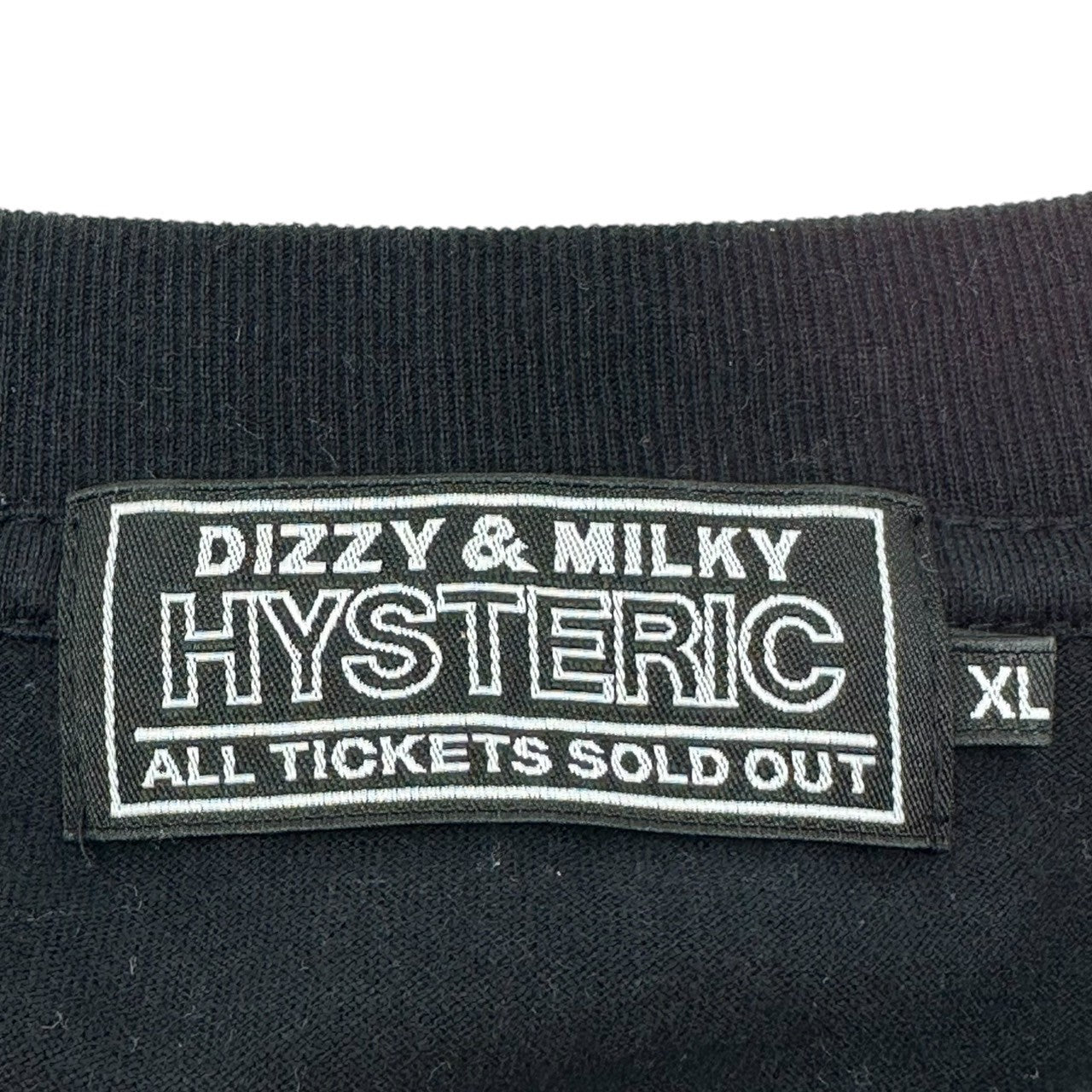 HYSTERIC GLAMOUR(ヒステリックグラマー) DIZZY&MILKY HYSTERIC CHAOS L/S T-shirt プリント 長袖 Tシャツ 02223CL17 XL ブラック