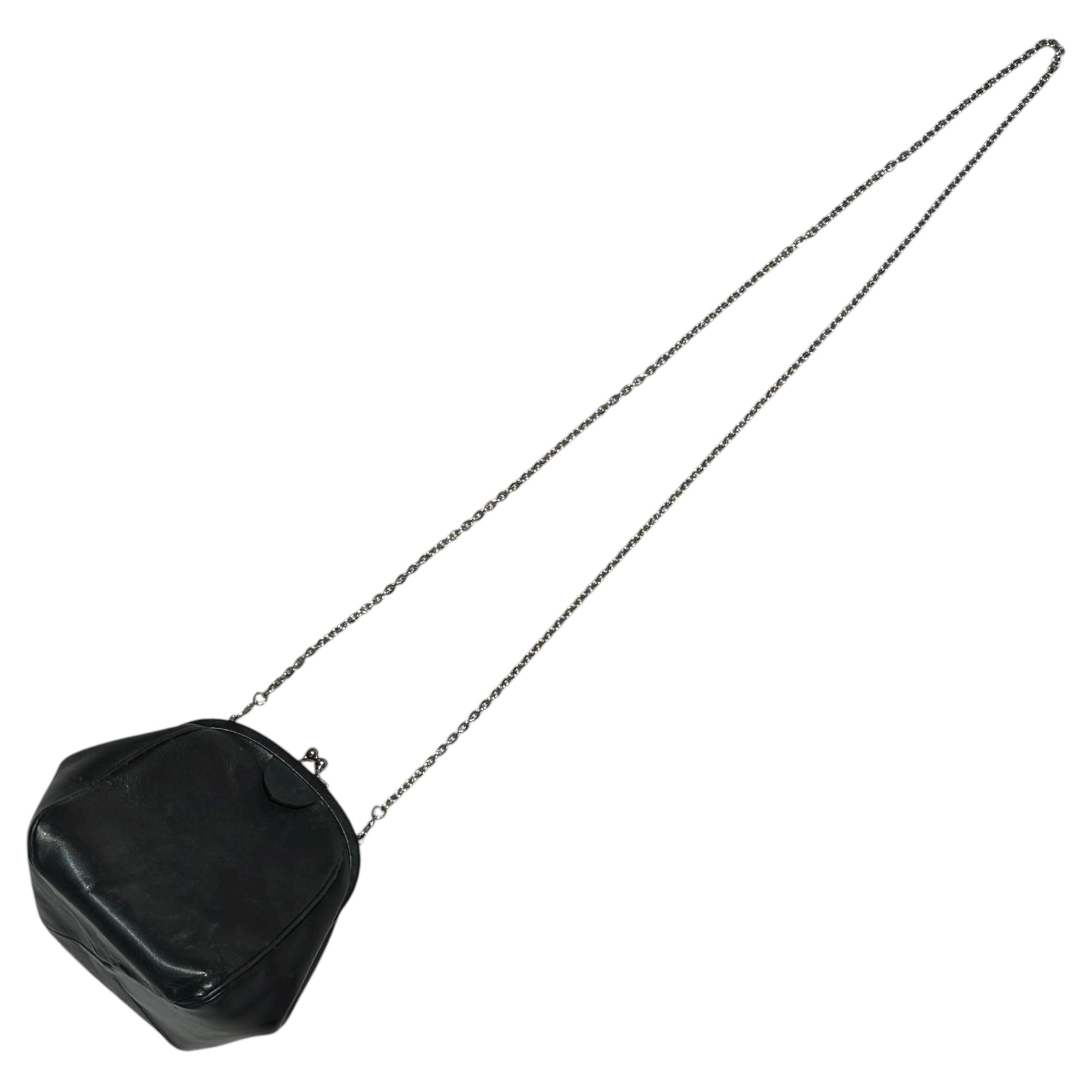 Y's(ワイズ) Chain Shoulder Gama-guchi Pouch チェーン ショルダー がま口 ポーチ YS-103-717 FREE ブラック