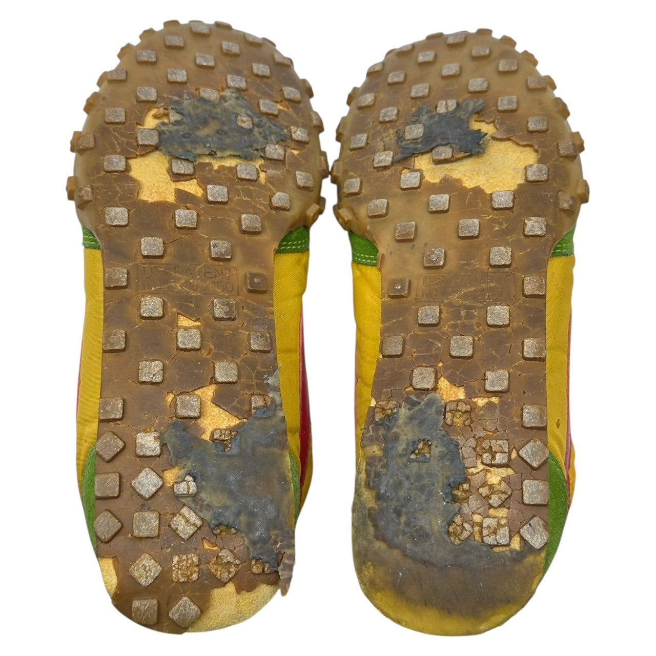 COMME des GARCONS JUNYA WATANABE MAN × NIKE(コムデギャルソンジュンヤワタナベマン × ナイキ) 02SS WAFFLE RACER LOW CUT SNEAKER ワッフルレーサー ローカット スニーカー 306695-761 WI-K112 29cm イエロー×グリーン×レッド ジュンヤマン初期 稀少品 ソール劣化有