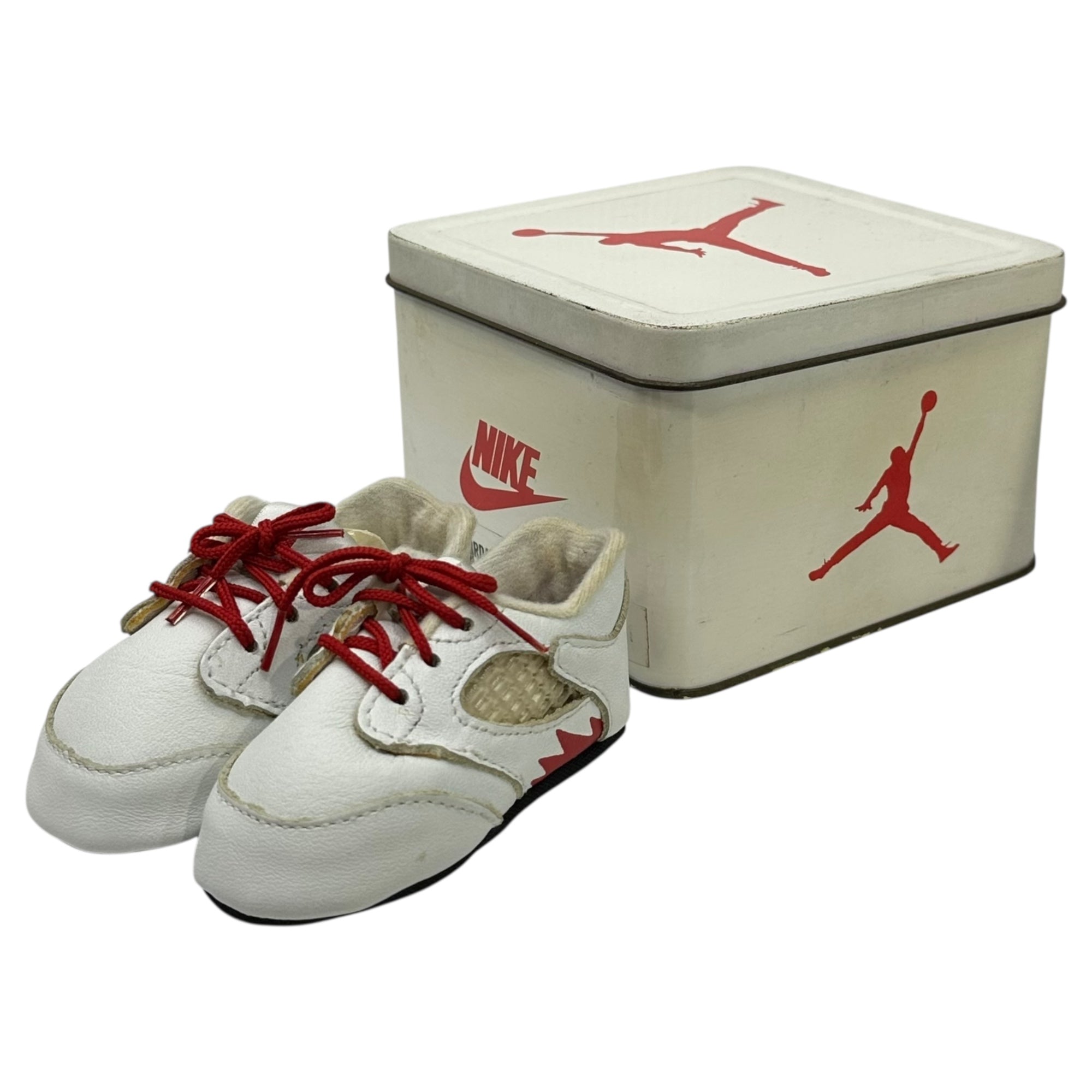 NIKE(ナイキ) 1991 MY FIRST JORDAN BABY JORDAN 5 ヴィンテージ 赤ちゃん ジョーダン スニーカー 7803 1 ホワイト 90's 90年代 メタルボックス