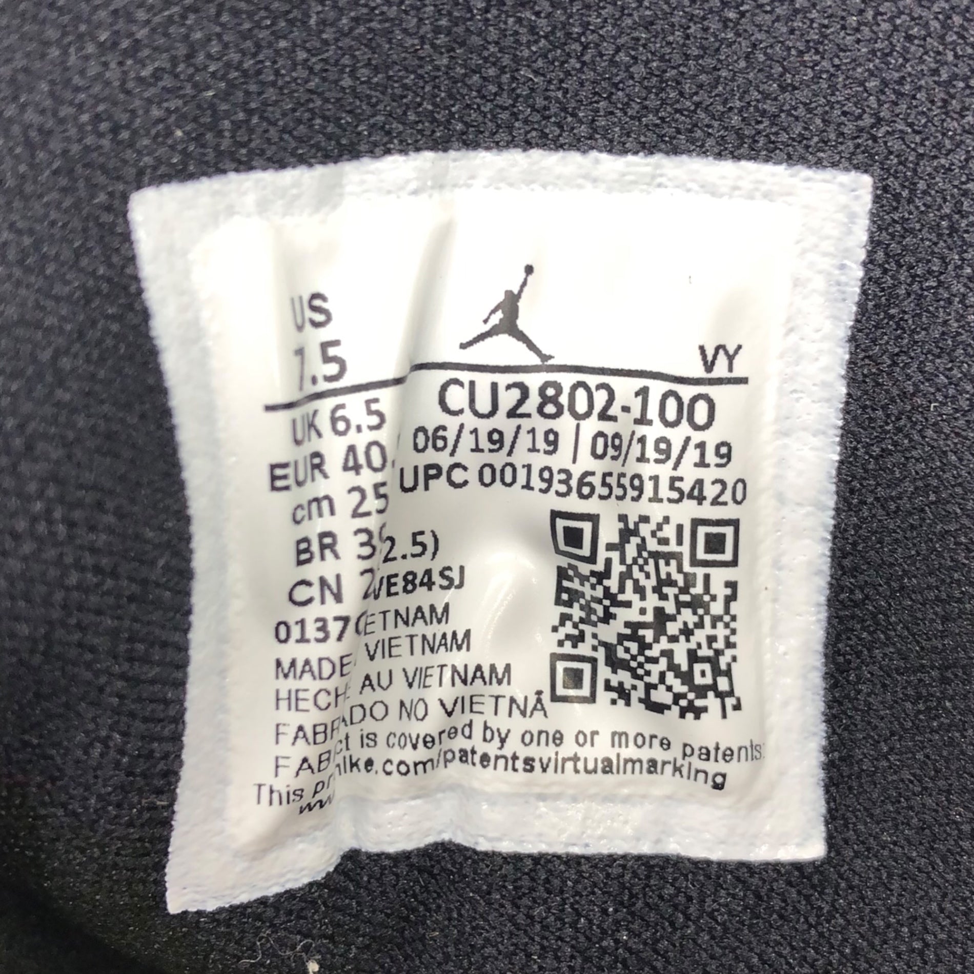 NIKE × FACETASM(ナイキ×ファセッタズム) Jordan1 Mid Fearless Facetasm ジョーダン1 ファセッタズム CU2802-100 25.5cm ホワイト×ブルー 箱付