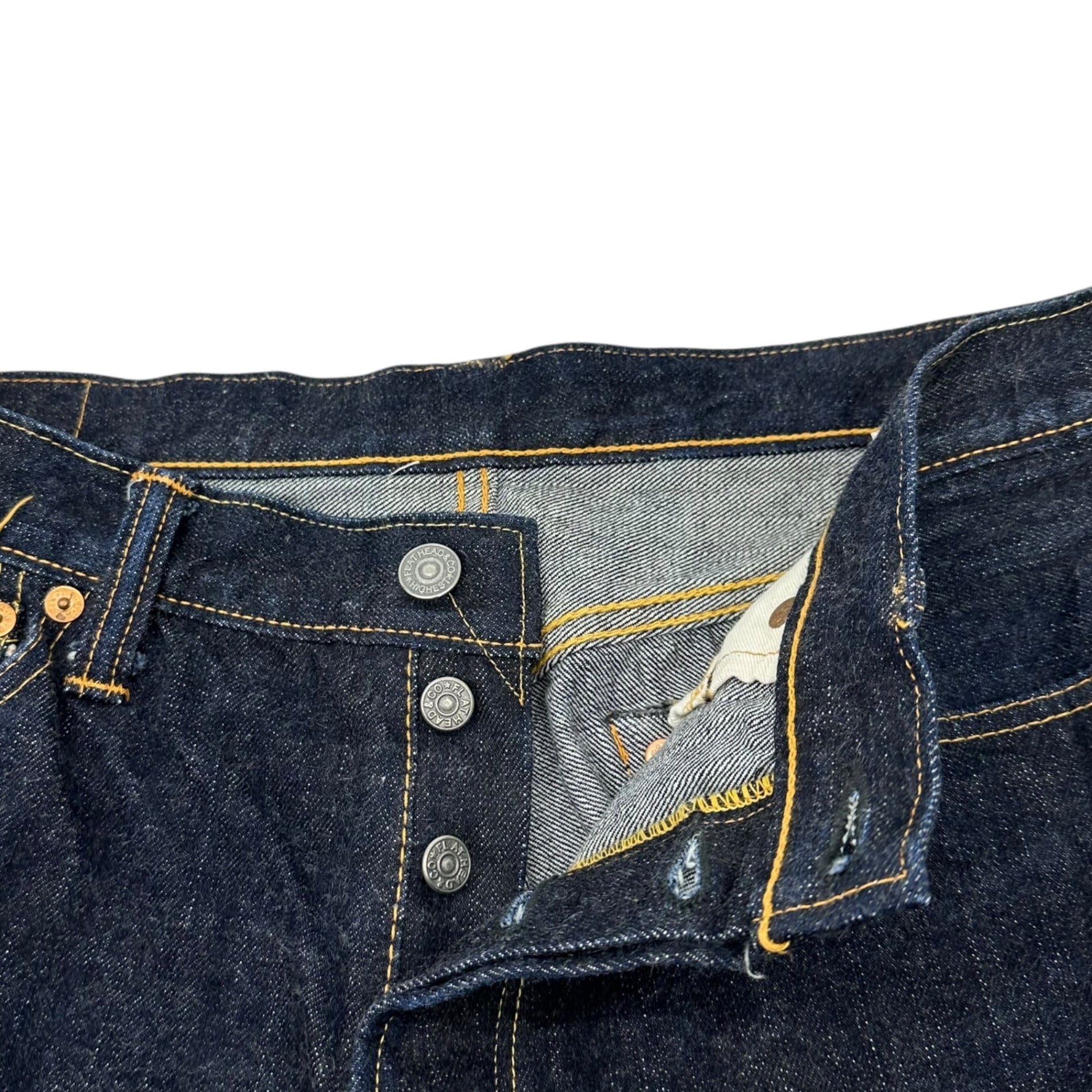 THE FLAT HEAD(ザフラットヘッド) 14.5oz Selvage Straight Denim Pants セルビッチ ストレート デニム パンツ 3006 36 インディゴ