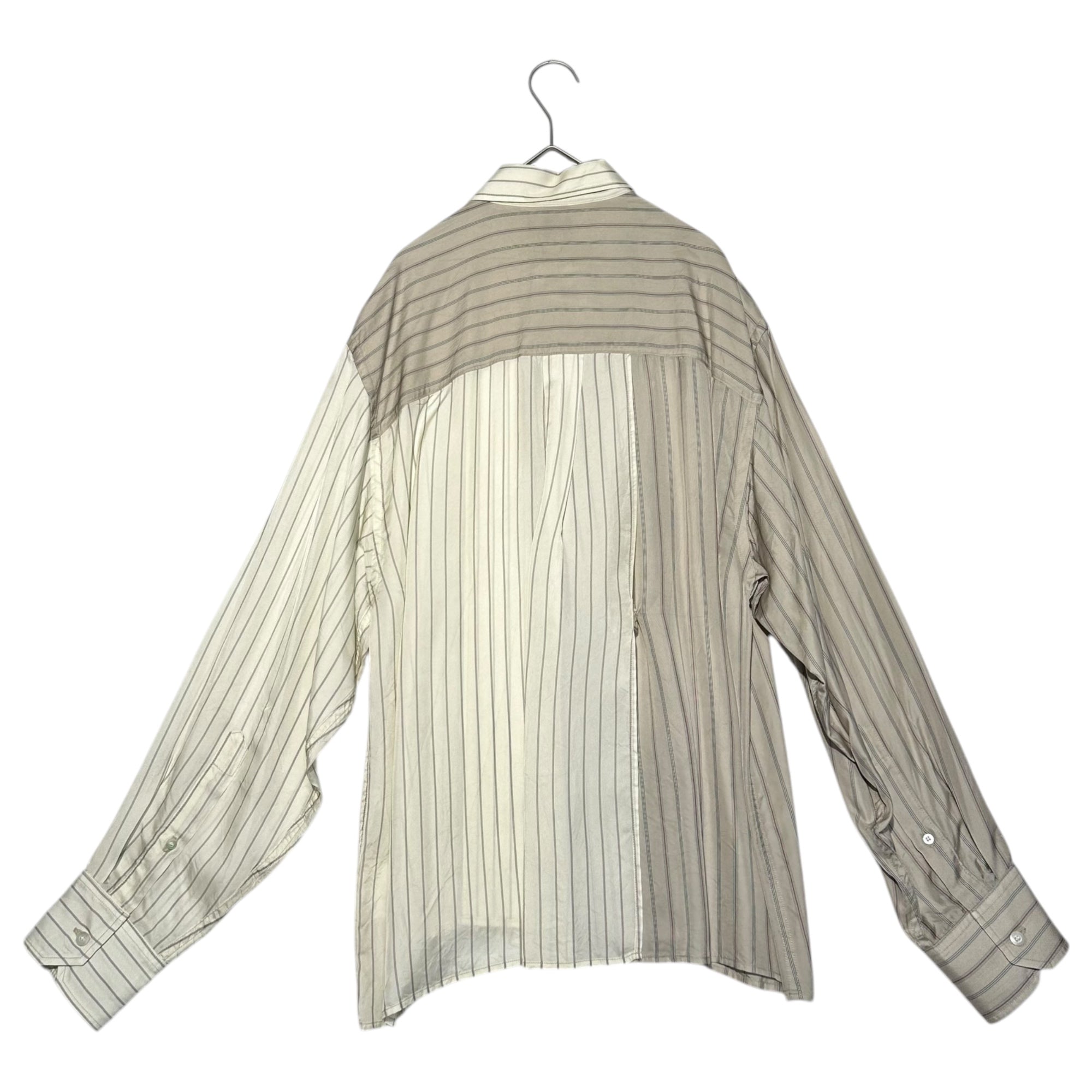 Jieda(ジエダ) 21SS 2WAY ZIP & BUTTON SHIRT JIE-21S-SH05 1(S) アイボリー×ベージュ