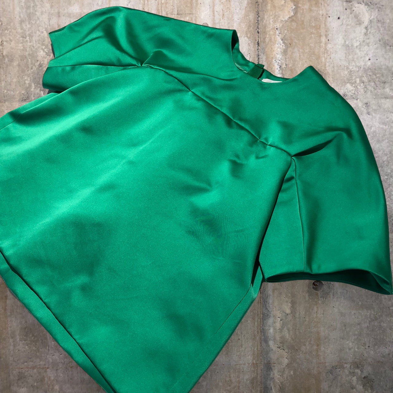 MSGM(エムエスジーエム) ショート丈S/Sブラウス 2441MDM14 40(Lサイズ程度) グリーン