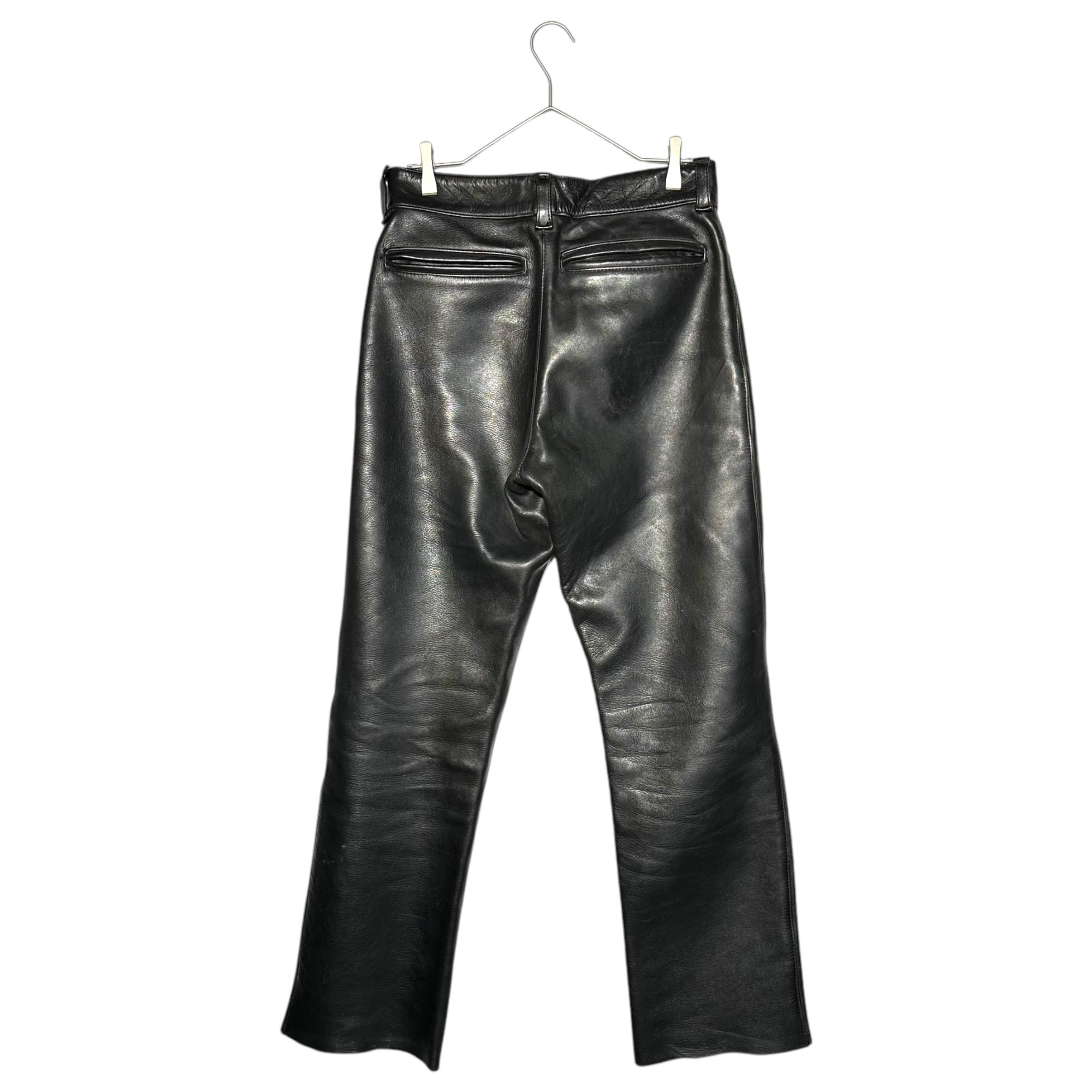 VANSON(バンソン) 80's ~ 90's USA made Leather Pants USA製 レザー パンツ W31 ブラック 80年代~90年代 TALONジップ ヴィンテージ