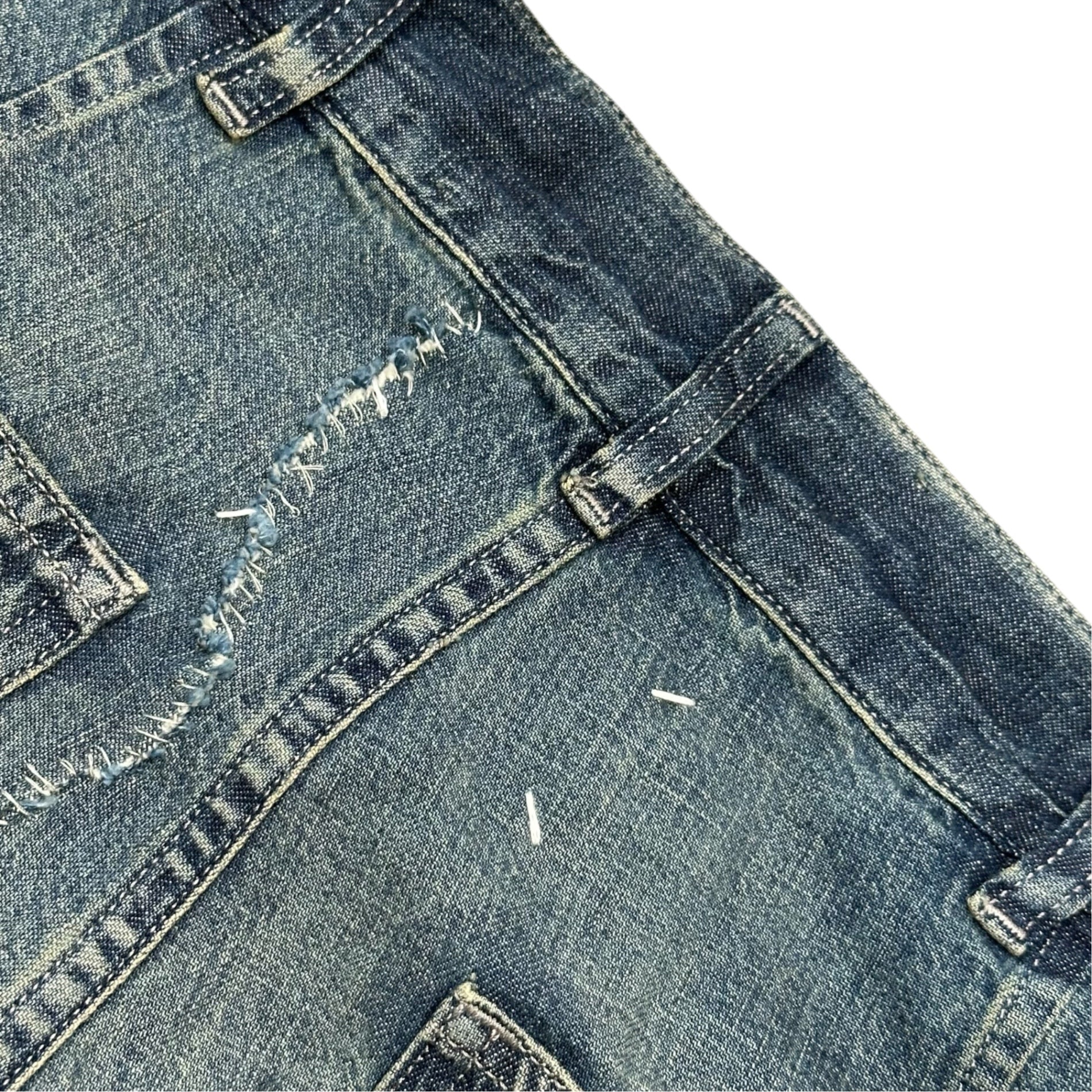 MAISON MARGIELA(メゾンマルジェラ) 2026AW Denim Work Pants デニム ワーク パンツ S50KA0710 44 ライトインディゴ デストロイ