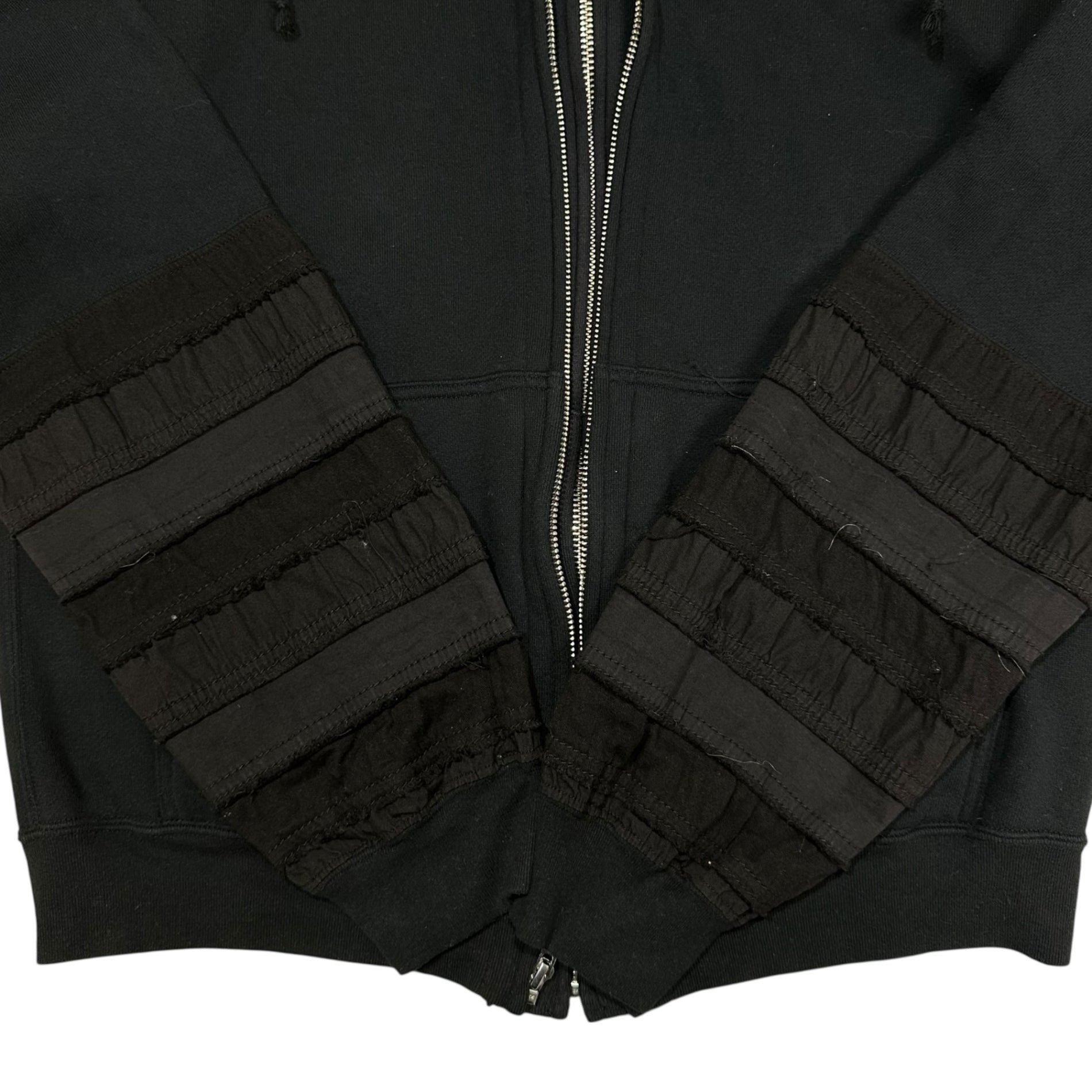 UNDERCOVERISM(アンダーカバイズム) 14SS SCAB Hagi Twin Zip Hoodie 青山限定 ハギ ツイン ジップ パーカー M9802 2 ブラック