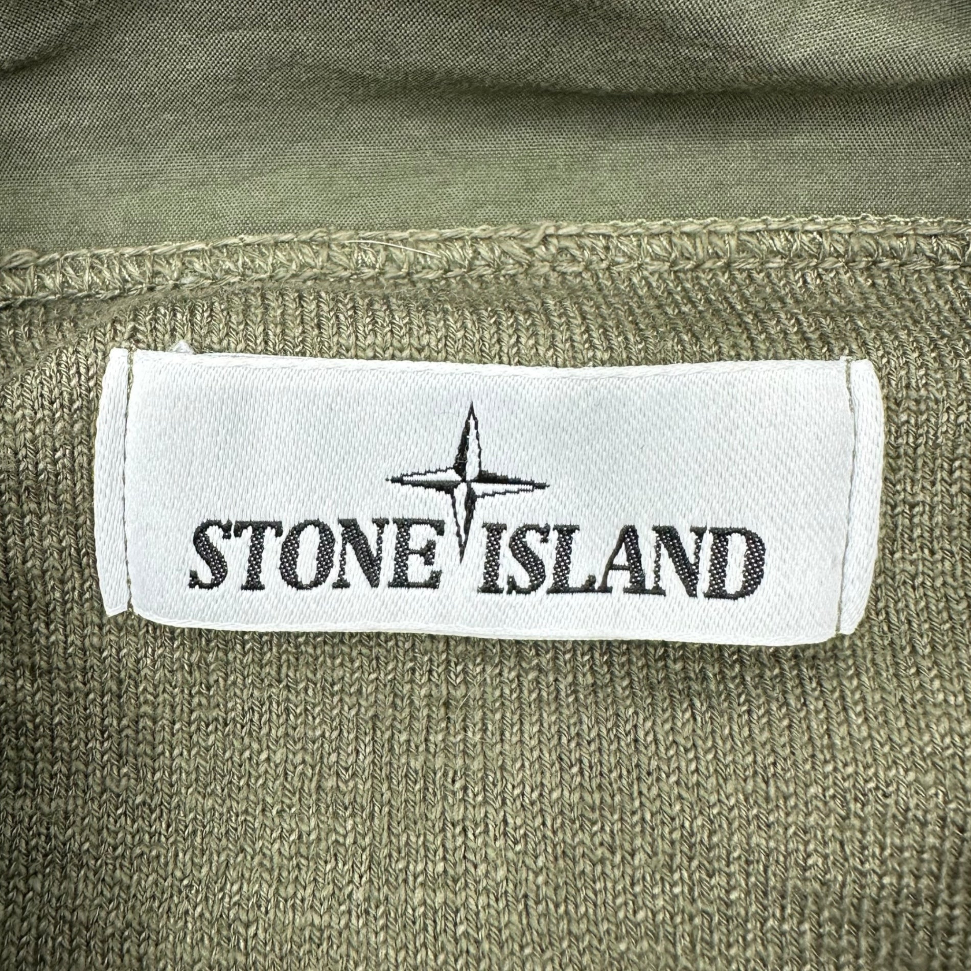 STONE ISLAND(ストーンアイランド) 21SS Nylon metal hood knit hoodie ナイロン メタル フード ニット パーカー 741554B0 M オリーブ