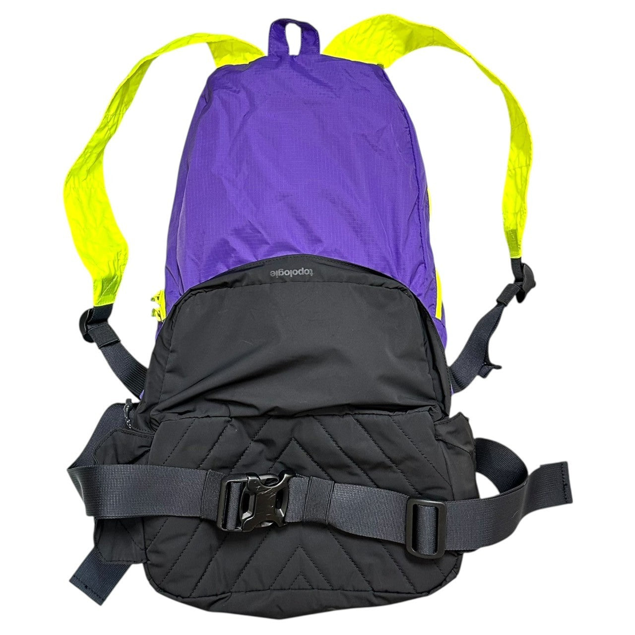 Topologie(トポロジー) Convert Daypack コンバート デイパック ブラック×パープル 2WAY リュック バッグ ポーチ