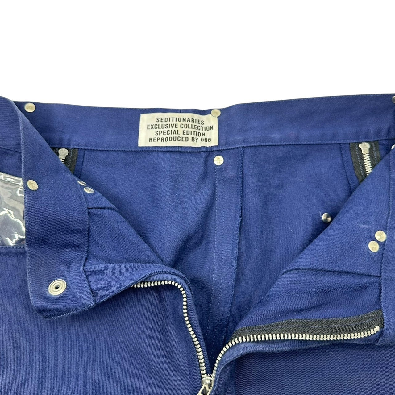 SEDITIONARIES(セディショナリーズ) 666 SEX original Vinyl pocket trousers ビニール ポケット トラウザー パンツ L ネイビー