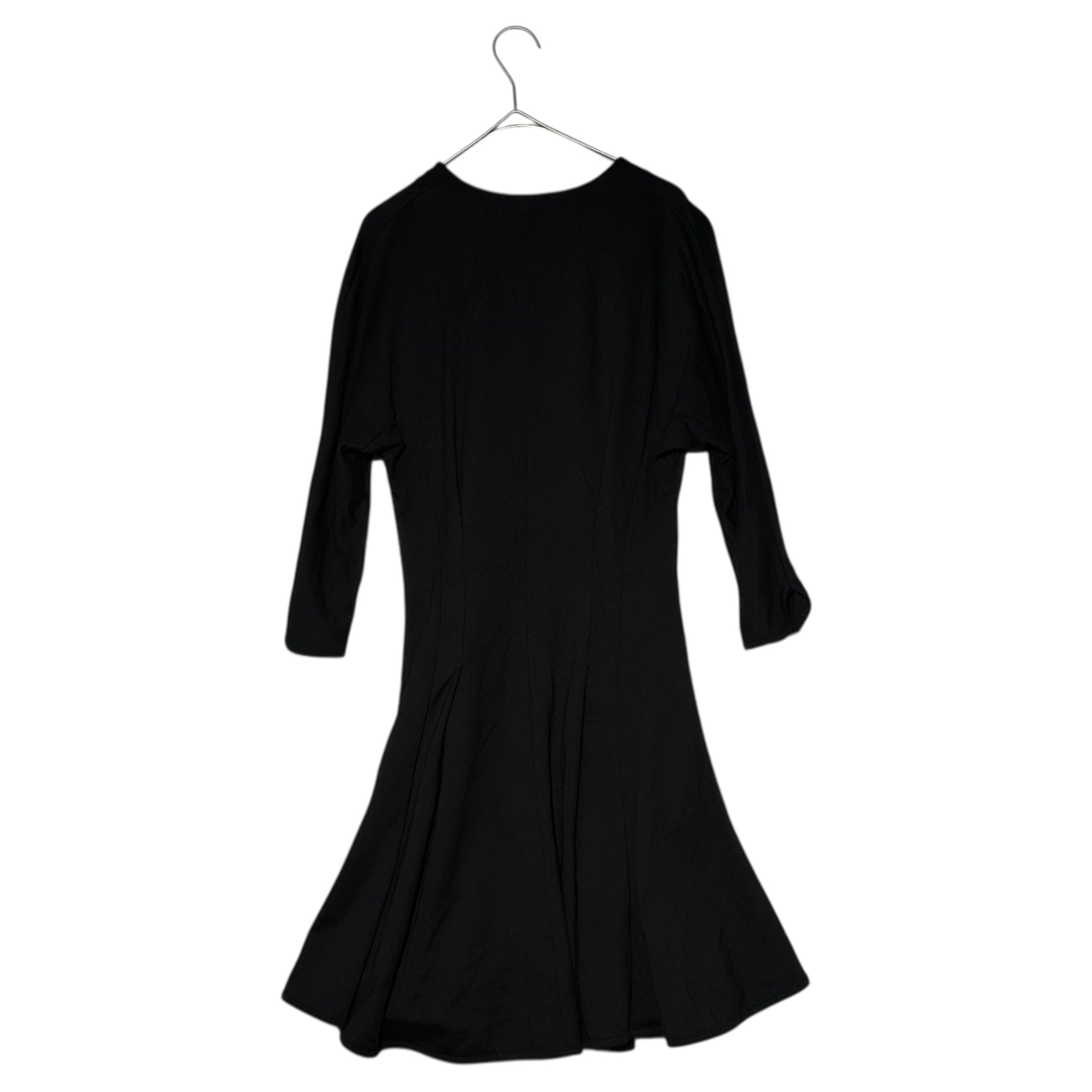 mame(マメ) 13AW V-neck Stretch Flare Mini Dress Vネック ストレッチ フレア ミニ丈 ワンピース MM13AW-JS082 1(S程度) ブラック チュニック