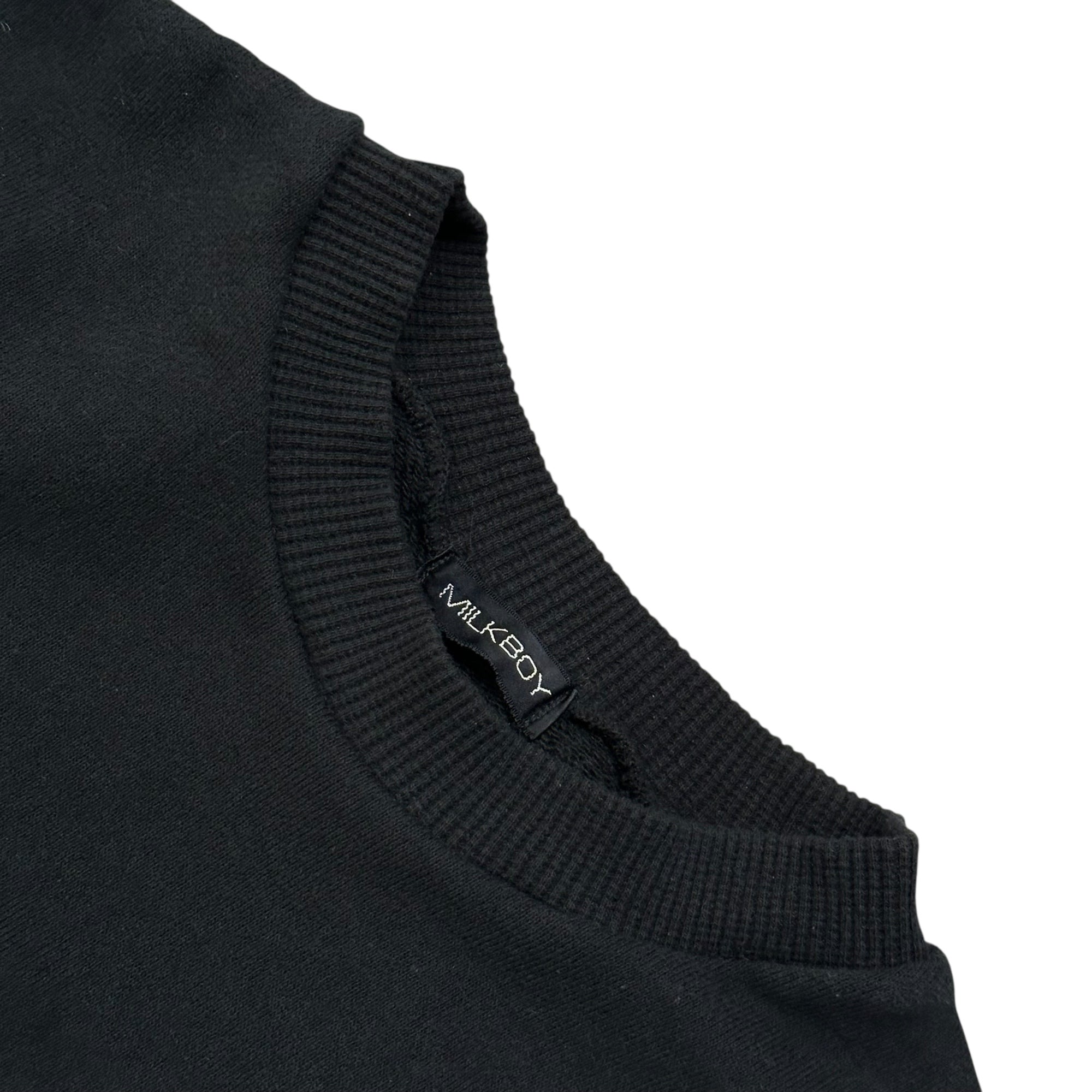 MILKBOY(ミルクボーイ) 70~80's Carabiner Pocket Crewneck Sweatshirt 70~80年代 カラビナ ポケット ポケット クルーネック スウェット FREE ブラック アーカイブ