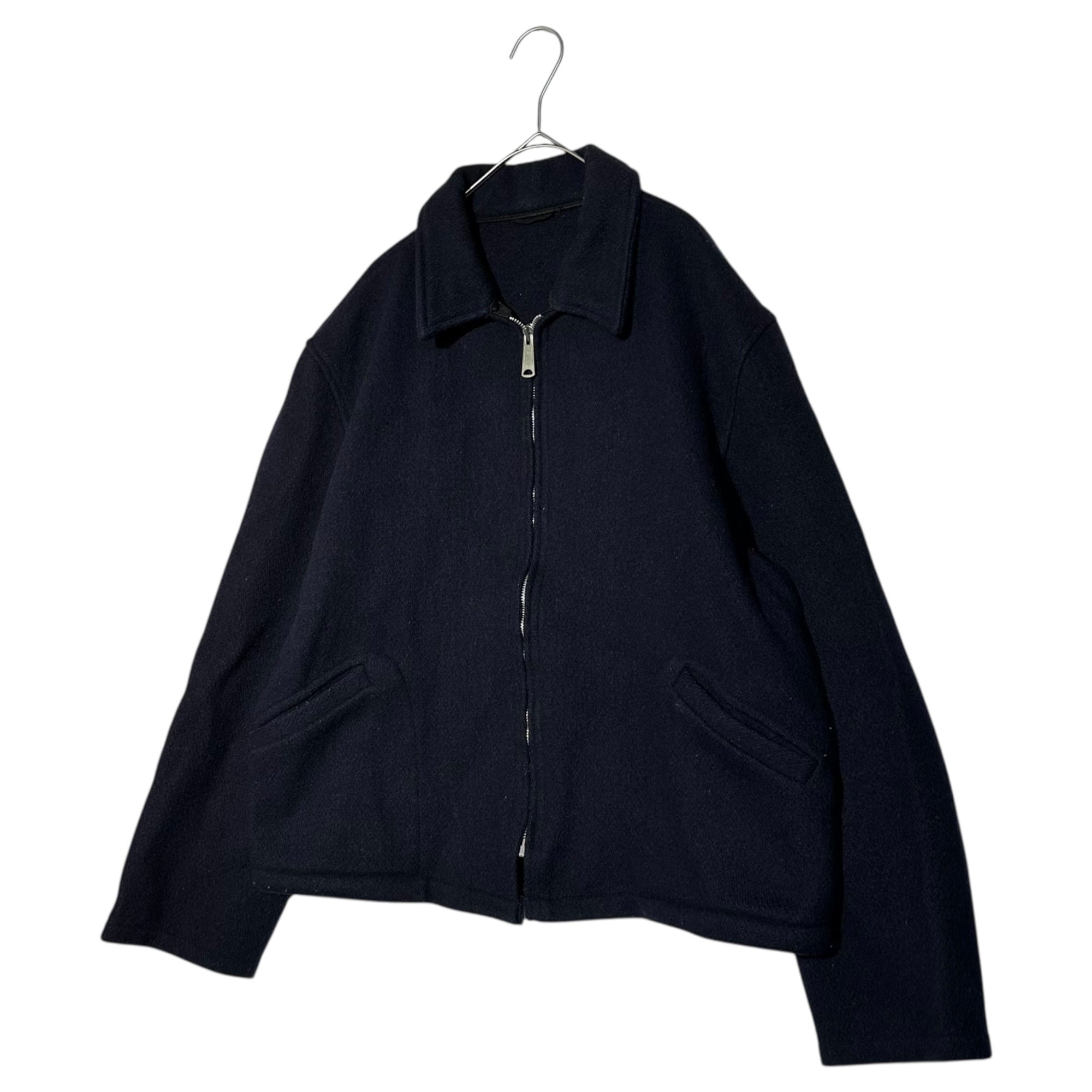 monogram(モノグラム) 90's Zip-up wool single jacket 90年代 ジップアップ ウール シングル ジャケット L ネイビー