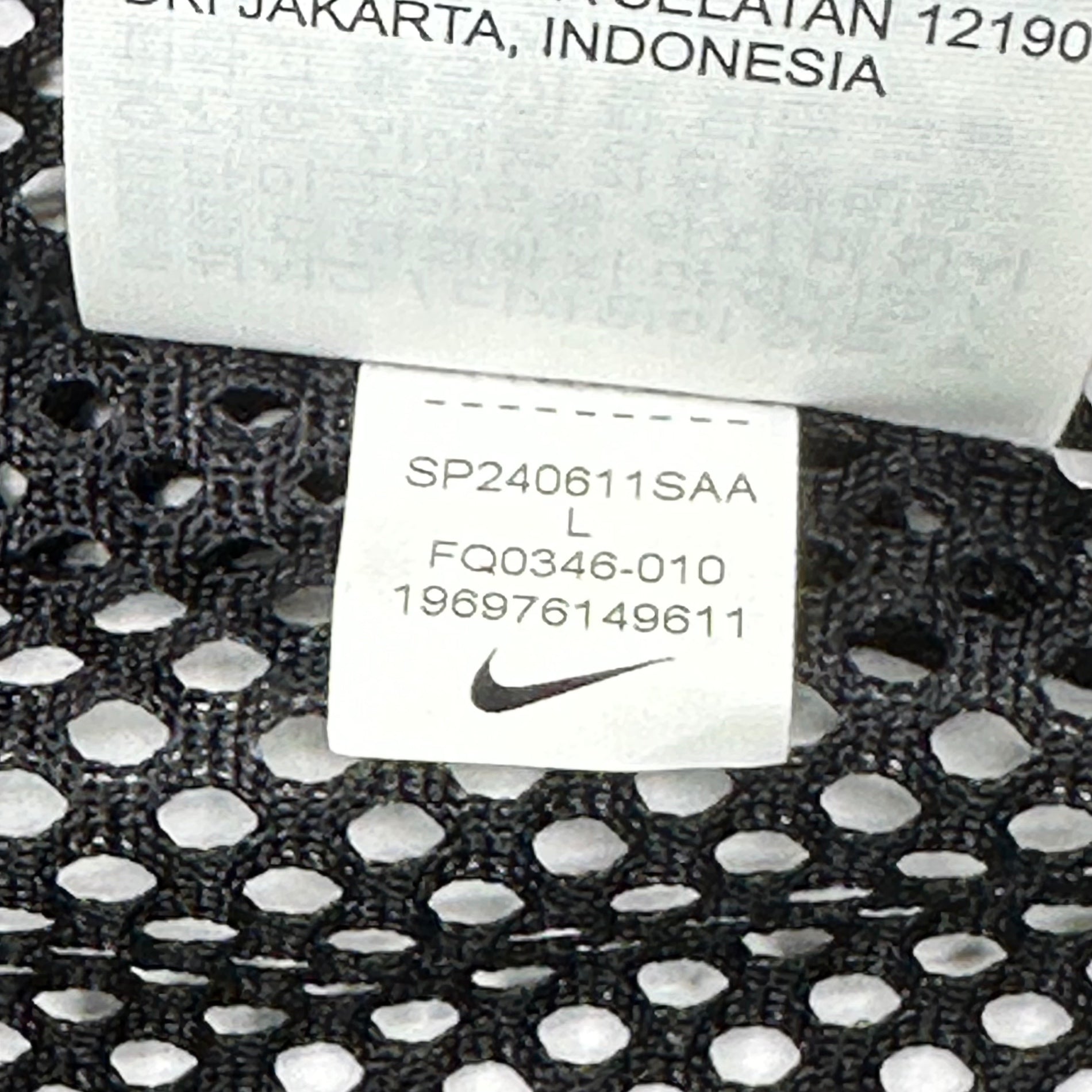 SUPREME×NIKE(シュプリーム×ナイキ) 24SS Mesh S/S Shirt "Black" メッシュ 半袖 シャツ FQ0346-010 L ブラック コラボ