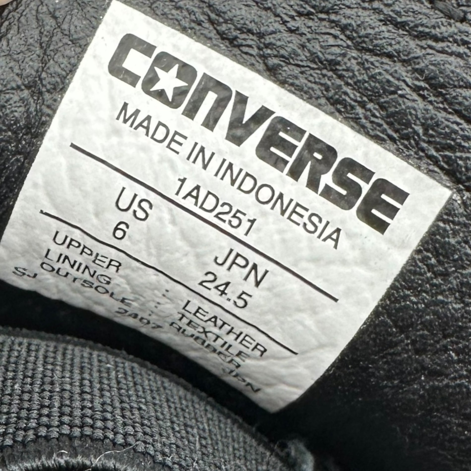 CONVERSE ADDICT(コンバースアディクト) ONE STAR LOAFER ワンスター ローファー 1AD251 24.5cm ブラック スニーカー