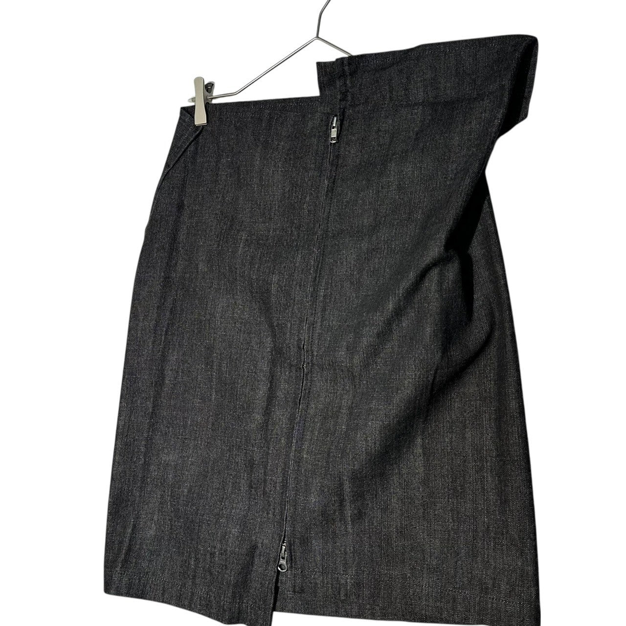 YOHJI YAMAMOTO NOIR(ヨウジヤマモトノアール) Zip Design Denim Skirt ジップデザイン デニム スカート NR-S09-013 3(L程度) ブラック