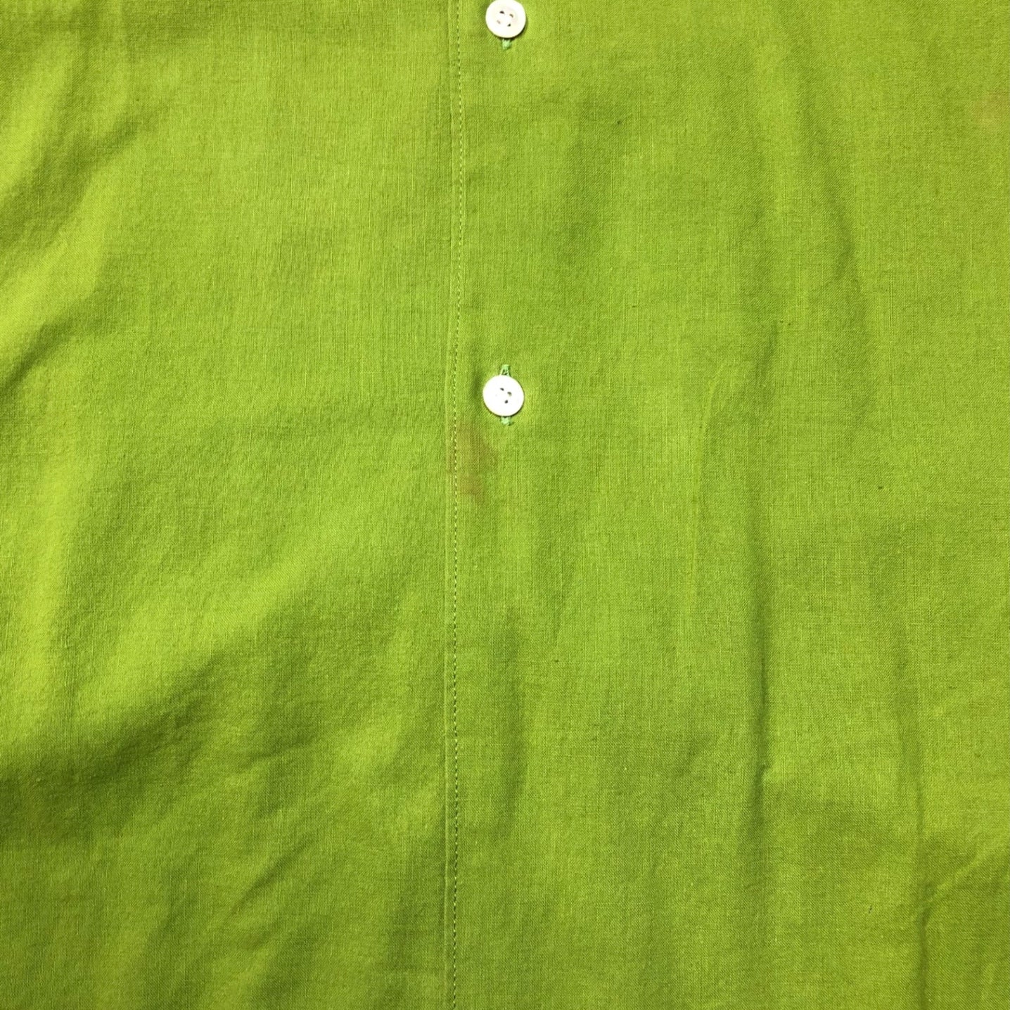 COMME des GARCONS(コムデギャルソン) Vintage Collar Satin Switch Oversize Shirt ヴィンテージ襟サテン切替オーバーサイズシャツ 表記無し(L~XL程度) グリーン