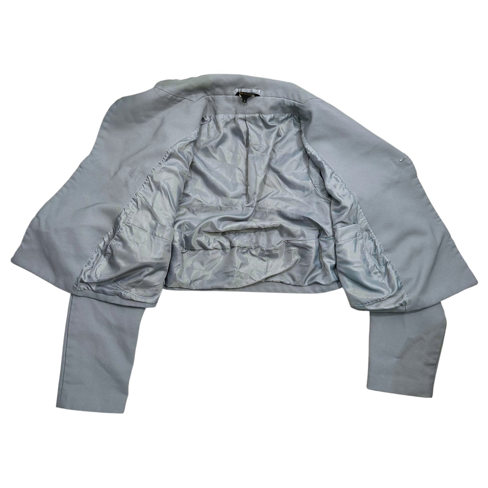 COMME des GARCONS(コムデギャルソン) 23SS Esther Shrink-Resistant Deformed Over Jacket エステル 縮絨 変形 オーバー ジャケット GK-J030 S グレー AD2022
