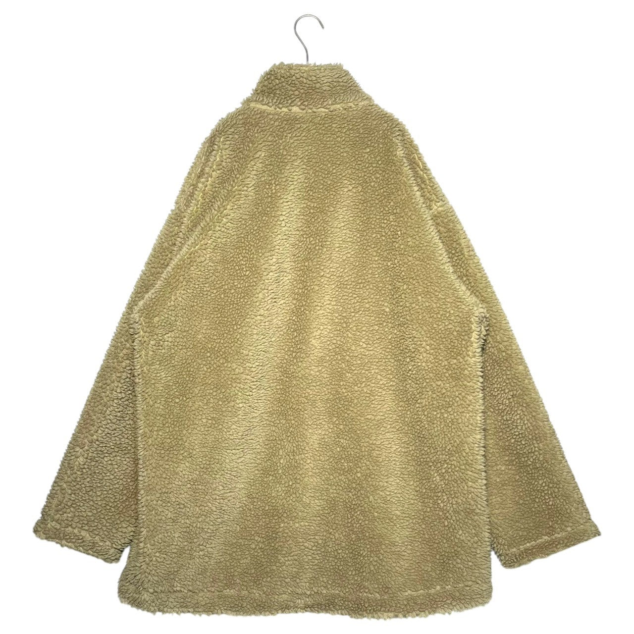 stein(シュタイン) 22AW Wool Boa Zip Long Jacket ウール ボア ジップ ロング ジャケット ST.418 S ベージュ×ブラック 参考定価101,200円(税込)