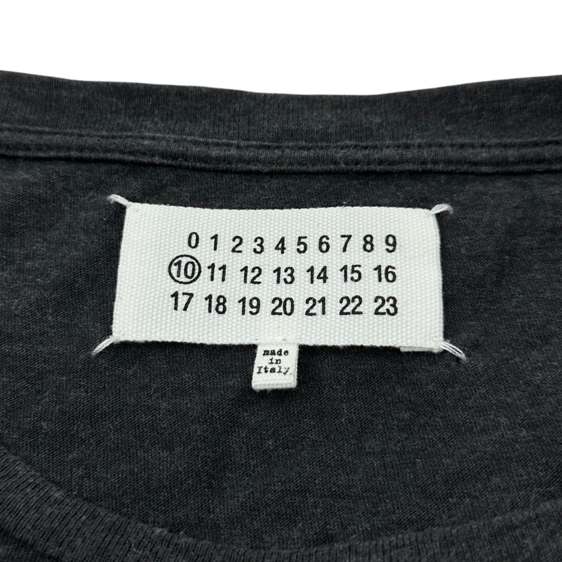 MAISON MARGIELA(メゾンマルジェラ) 15AW Clear coated printed T-shirt クリア コーティング プリント Tシャツ S30GC0526 50(L程度) グレー