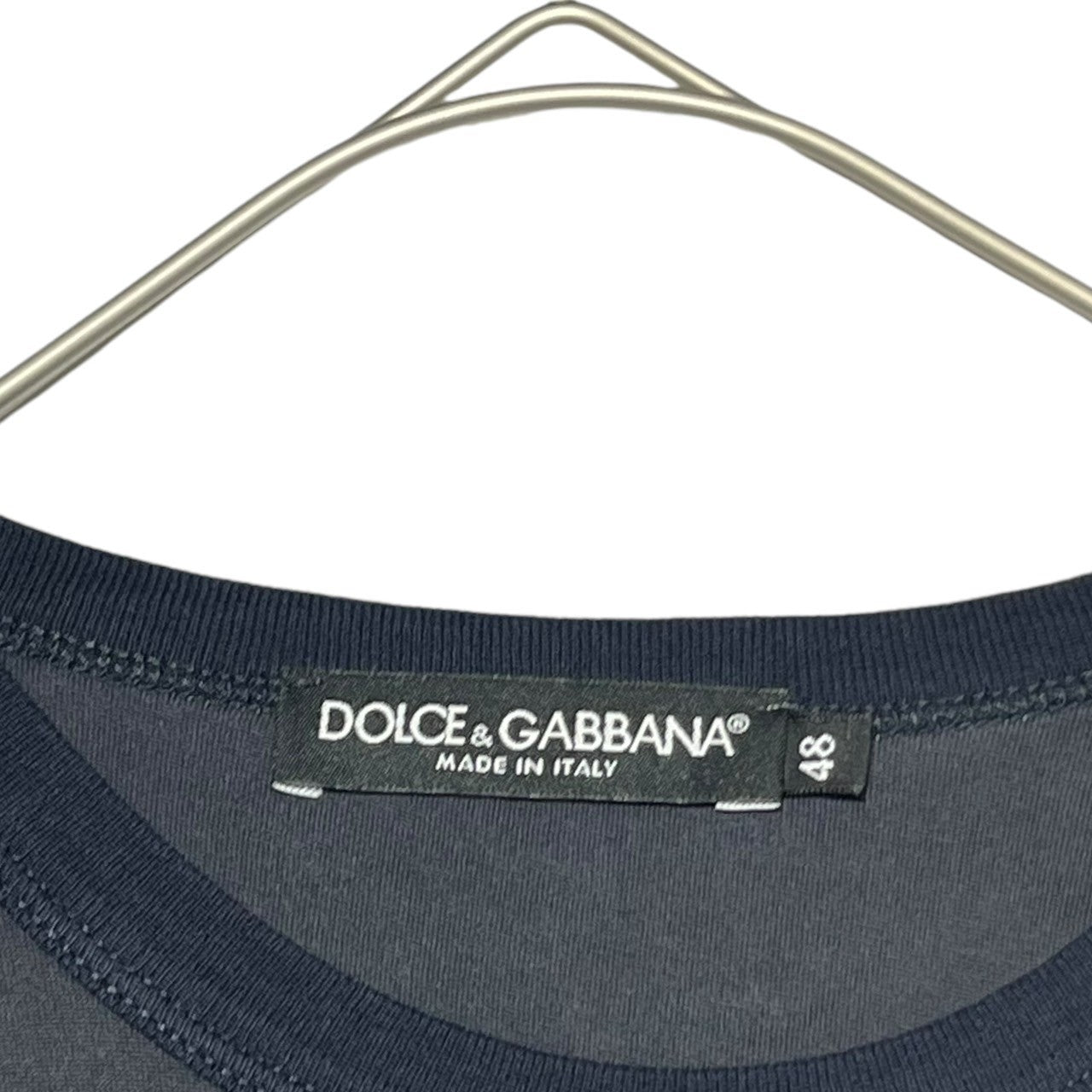 DOLCE&GABBANA(ドルチェ&ガッバーナドルガバ) Dragon print t-shirt ドラゴンプリントTシャツ G8FV4T G7HDK 48(L程度) ネイビー