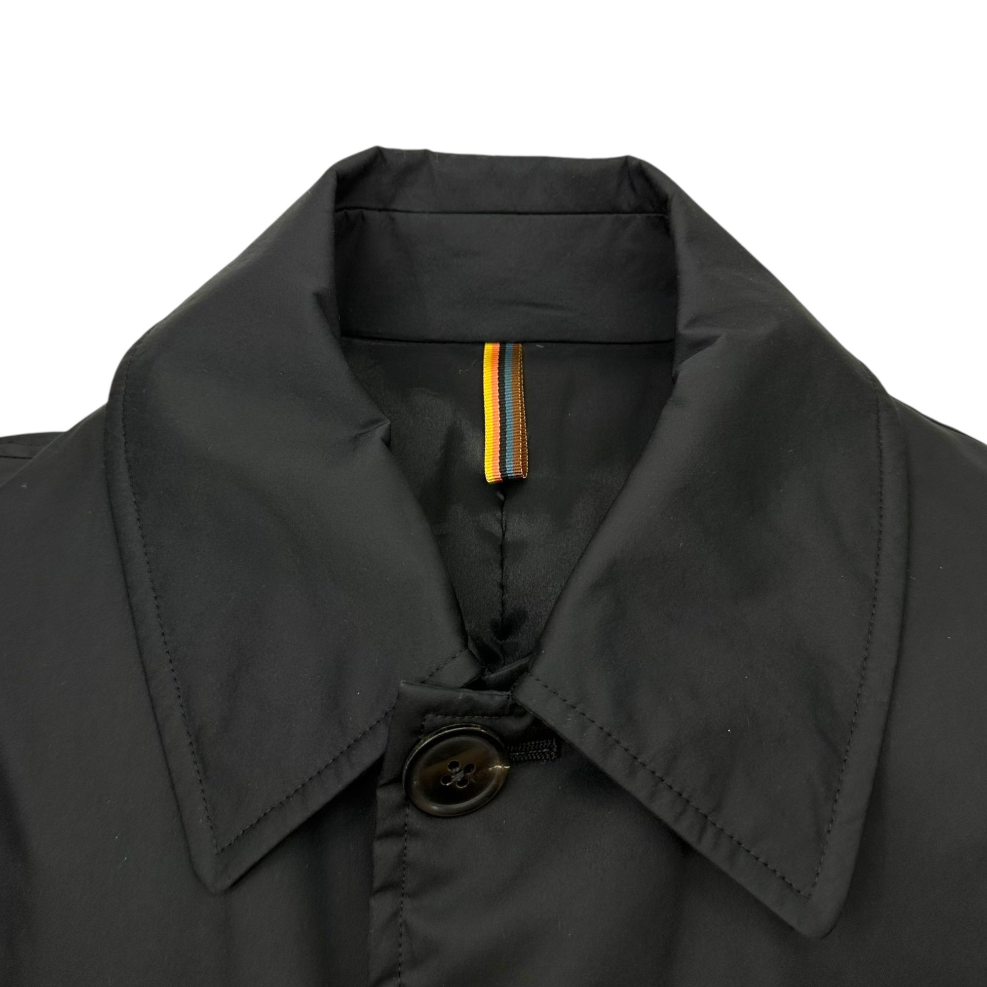 PAUL SMITH(ポールスミス) THINDOWN SOUTIEN COLLAR COAT シンダウン ステンカラー コート 283069 083RPD M ブラック 参考定価82,500円(税込)