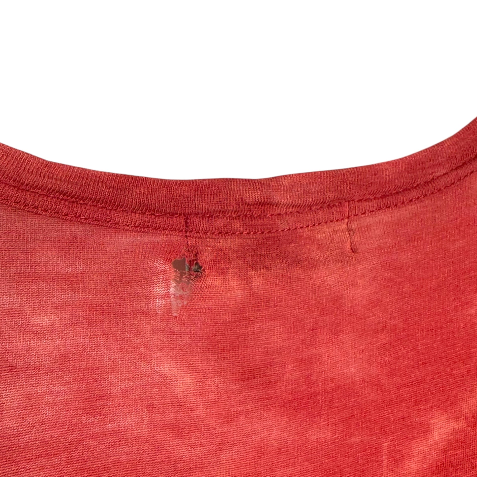 YOHJI YAMAMOTO POUR HOMME(ヨウジヤマモトプールオム) Tie-dye long-sleeved crew-neck cut and sewn タイダイ染め 長袖 クルーネック カットソー 3(L程度) レッド