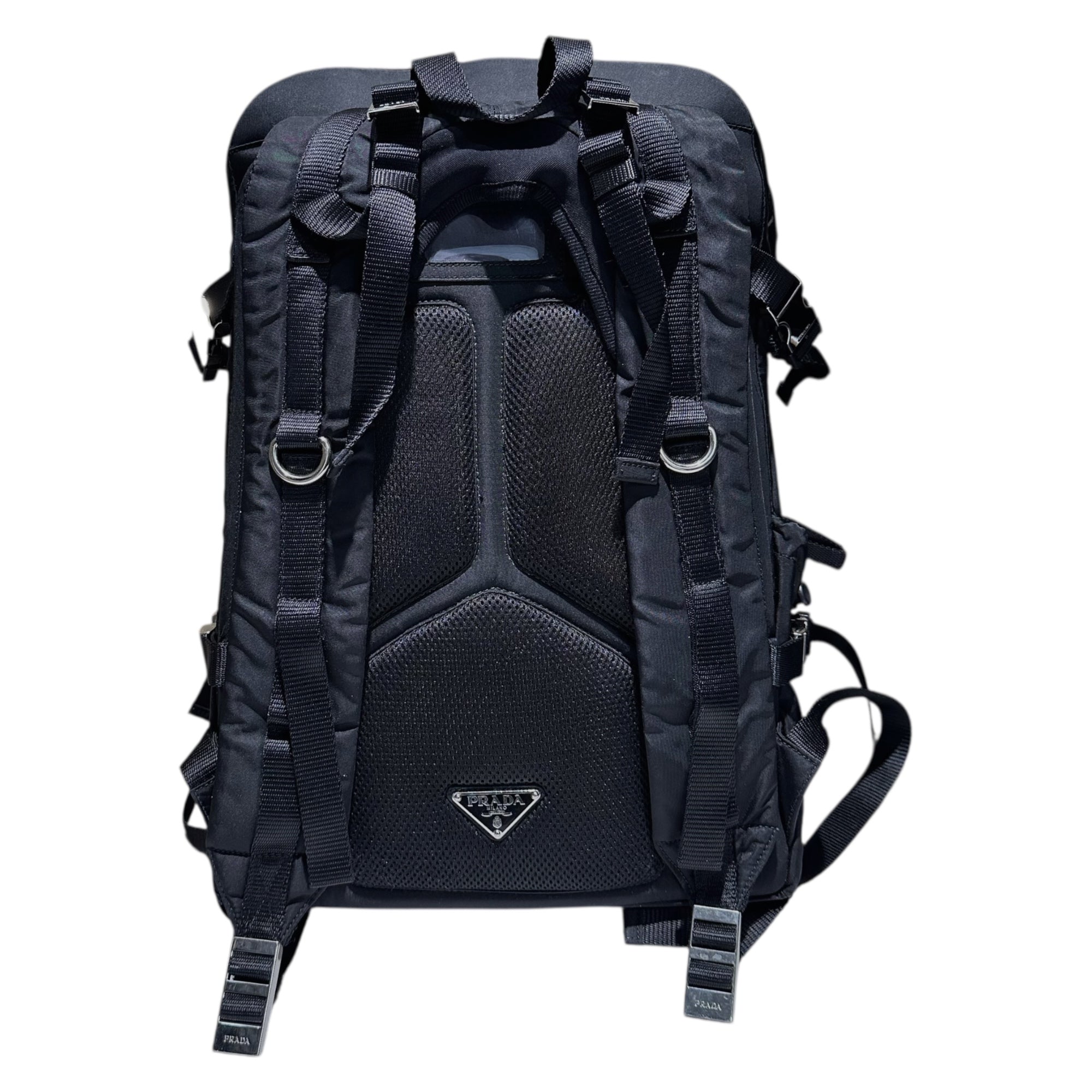 PRADA(プラダ) Drawstring Nylon Backpack ドローコード ナイロン リュックサック バックパック VZ0055 ブラック