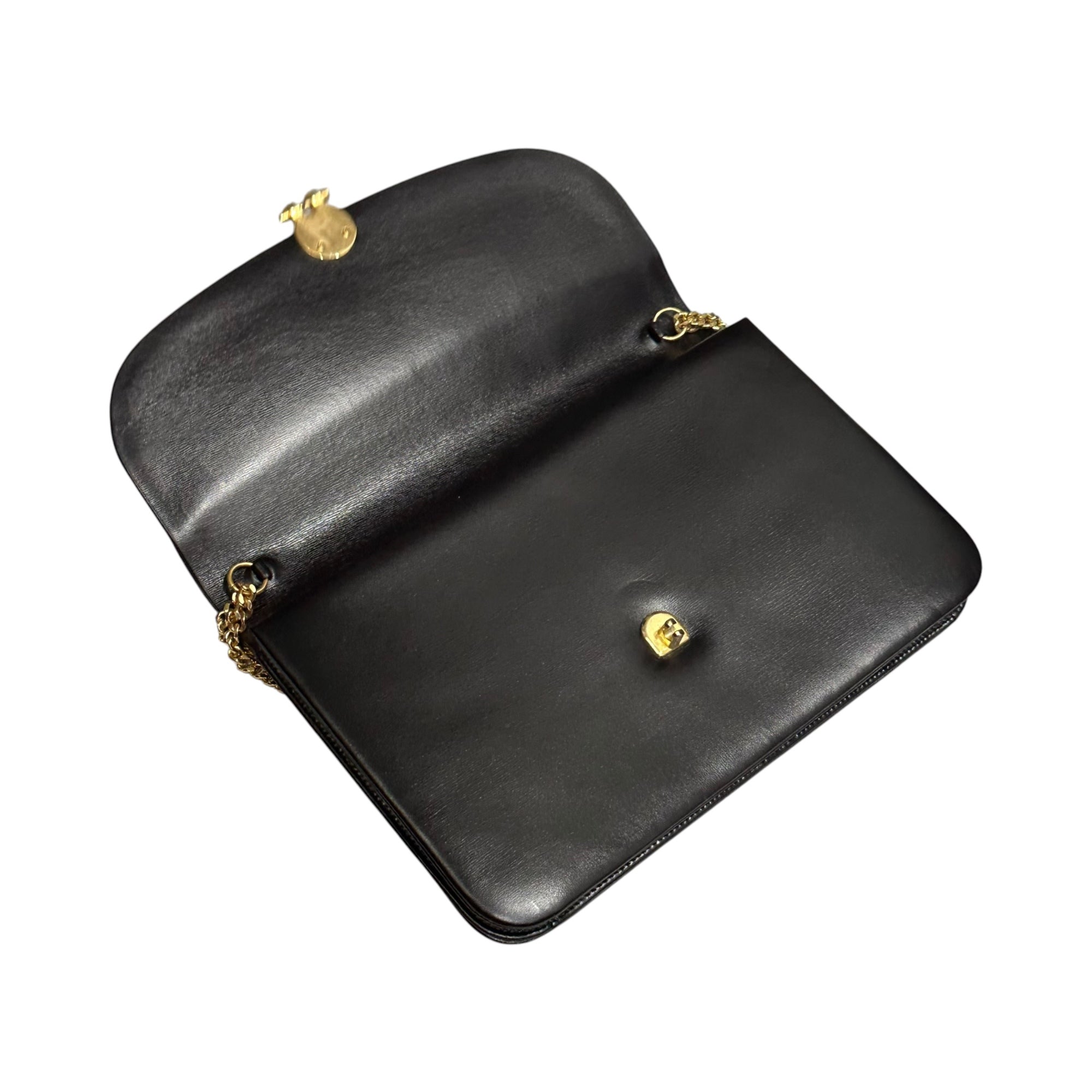 Christian Dior(クリスチャンディオール) 1980's Chain Leather Shoulder Bag チェーン レザー ショルダー バッグ ブラック 80's 80年代 ヴィンテージ