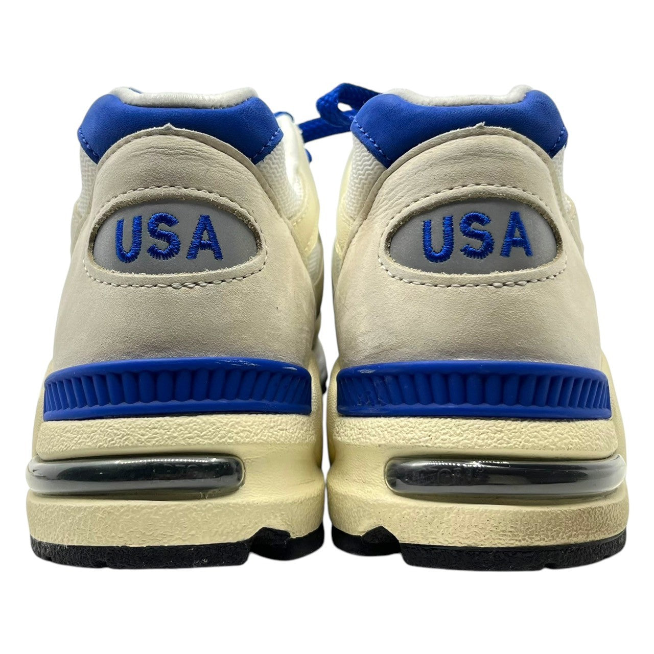 NEW BALANCE(ニューバランス) USA made M990WB2 EDDY SANTIS Sneakers ローカット スニーカー M990WB2 27cm ホワイト×ブルー レザー 箱付