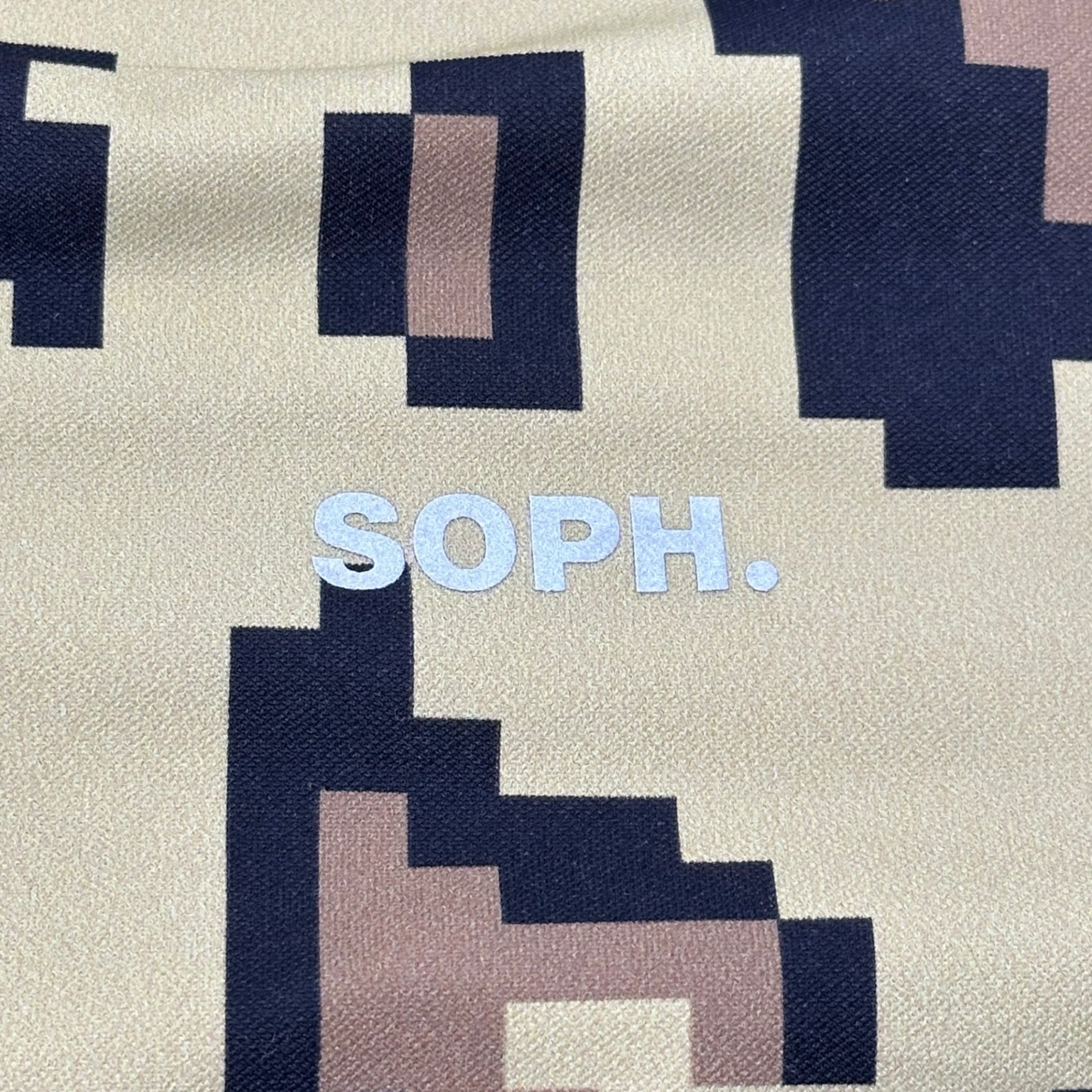 F.C.Real Bristol FCRB(エフシーレアルブリストル) 23SS WHOLE PATTERN S/S POLO レオパード デジ カモ 半袖 ポロ シャツ FCRB-230036 M カーキ×ブラック