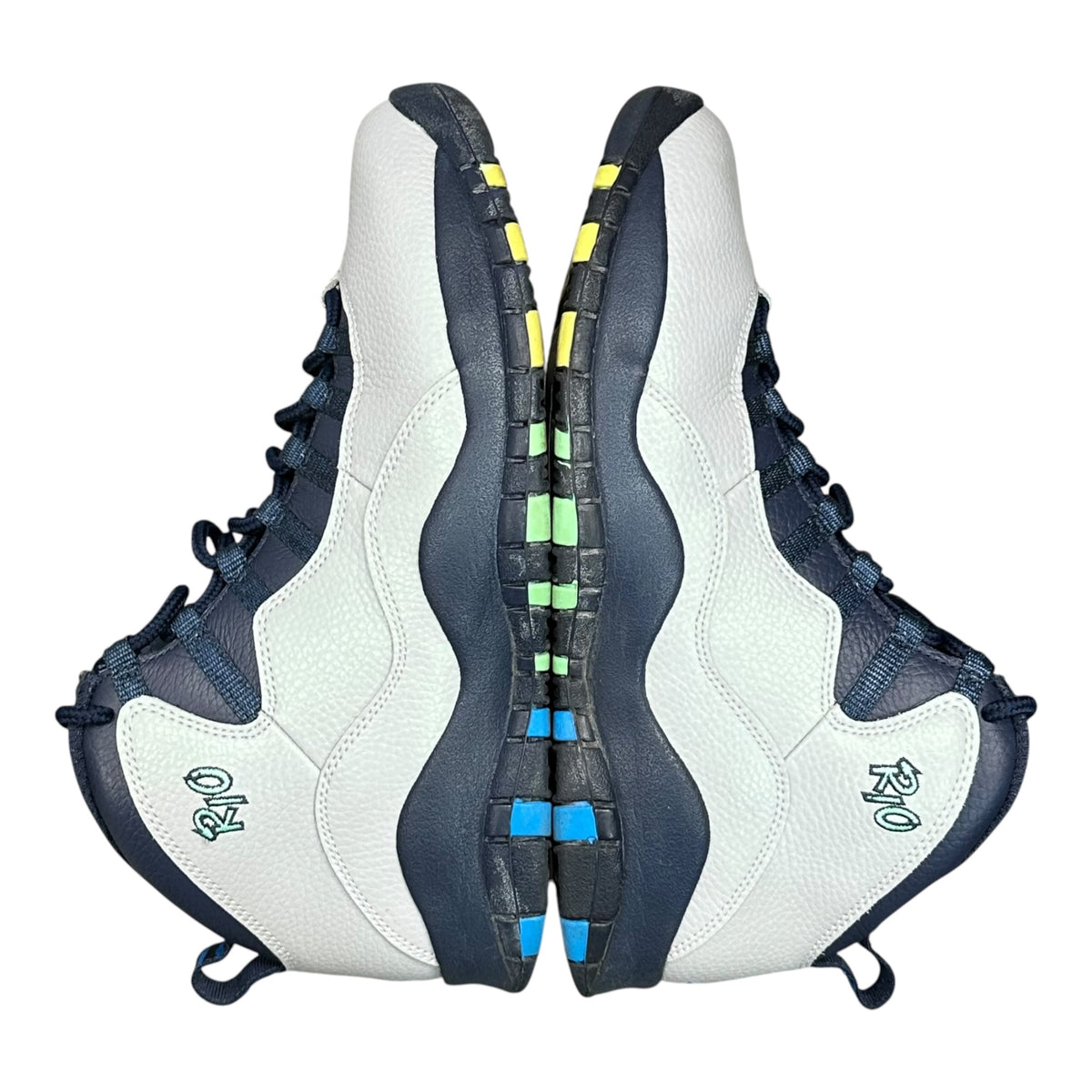 NIKE(ナイキ) AIR JORDAN 10 RETRO エアジョーダン 10 310805-019 27.5cm グレー×ネイビー ハイカット スニーカー