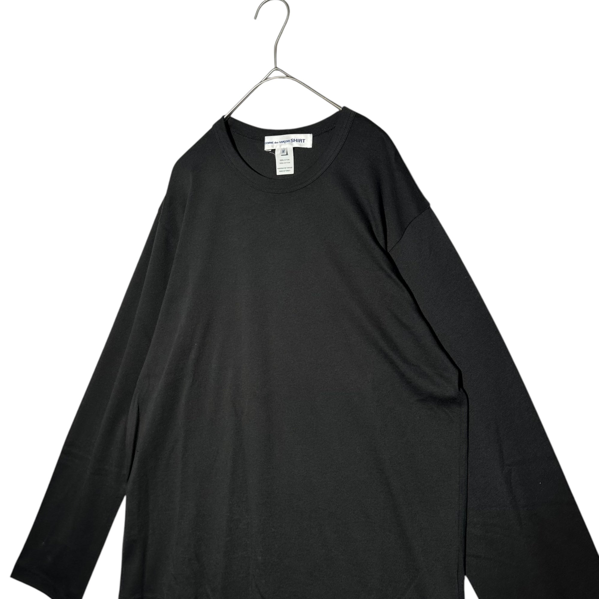 COMME des GARCONS SHIRT(コムデギャルソンシャツ) L/S pocket Logo Tee 長袖 ロゴ ポケット Tシャツ W27110 M ブラック