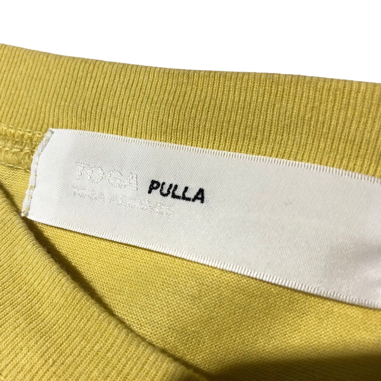 TOGA PULLA(トーガプルラ) シルケットジャージーロングスリーブ TP01-JK250 38(Mサイズ程度) イエロー