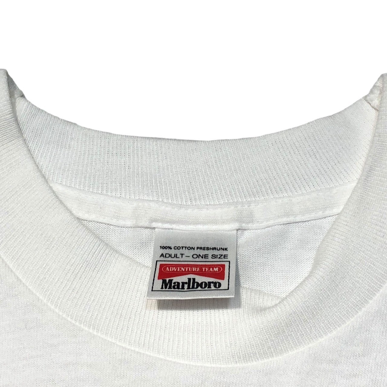Marlboro(マールボロ) 90's ”ADVENTURE TEAM” T-shirt アドベンチャーチーム ポケット ロゴ Tシャツ FREE ホワイト 90年代 ヴィンテージ マルボロ デッドストック