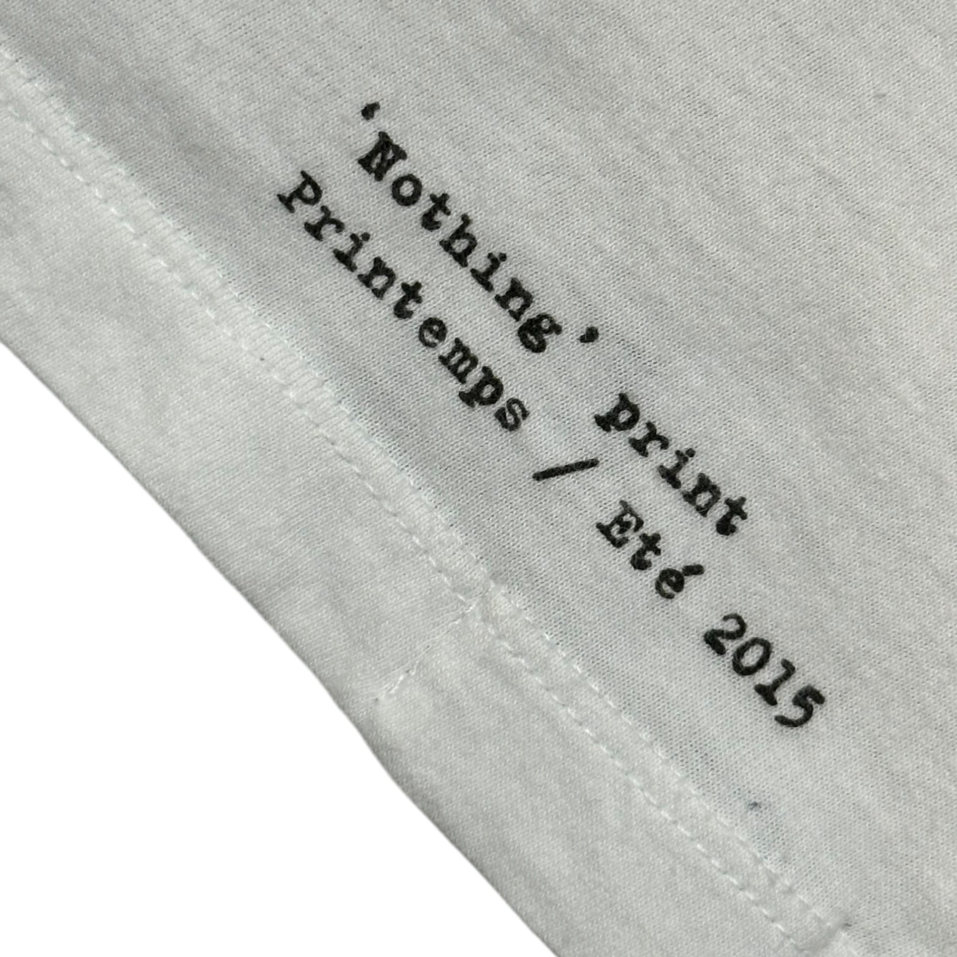 MAISON MARGIELA(メゾンマルジェラ) 2015SS 10 Nothing Tee プリント Tシャツ S30GC0503 48 ホワイト
