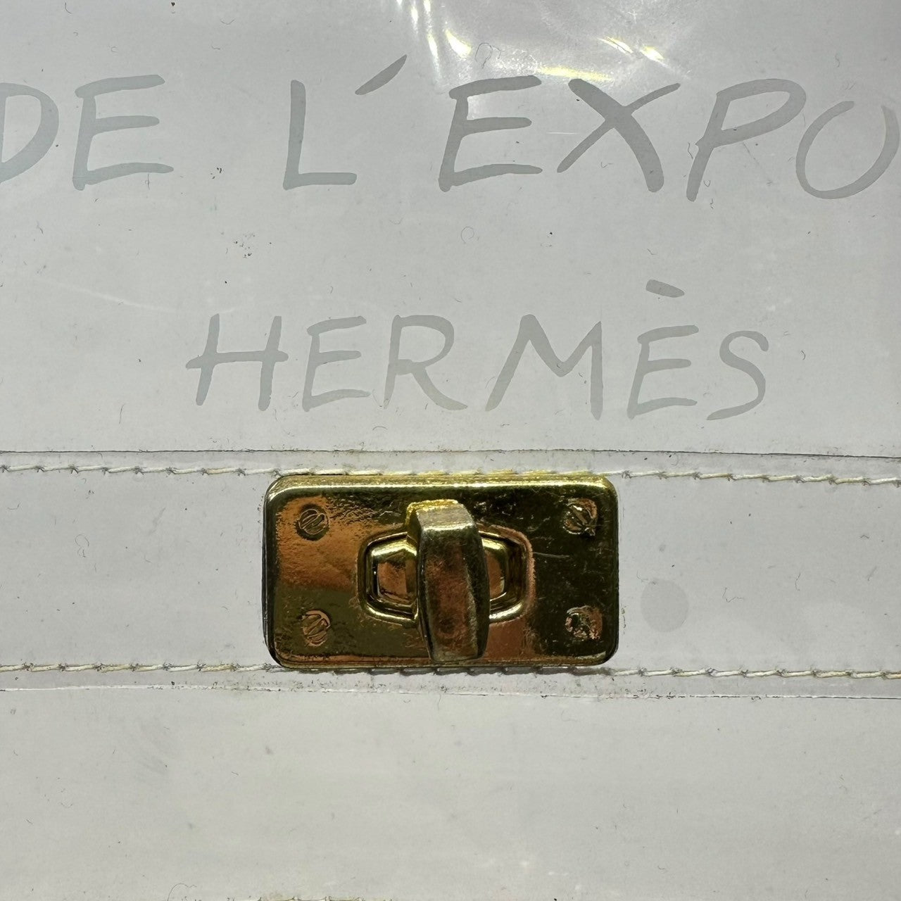 HERMES(エルメス) 1997 PVC Kelly ”不思議の国、エルメスへの旅”展限定 クリア ケリー バッグ クリア ハンド ビニール
