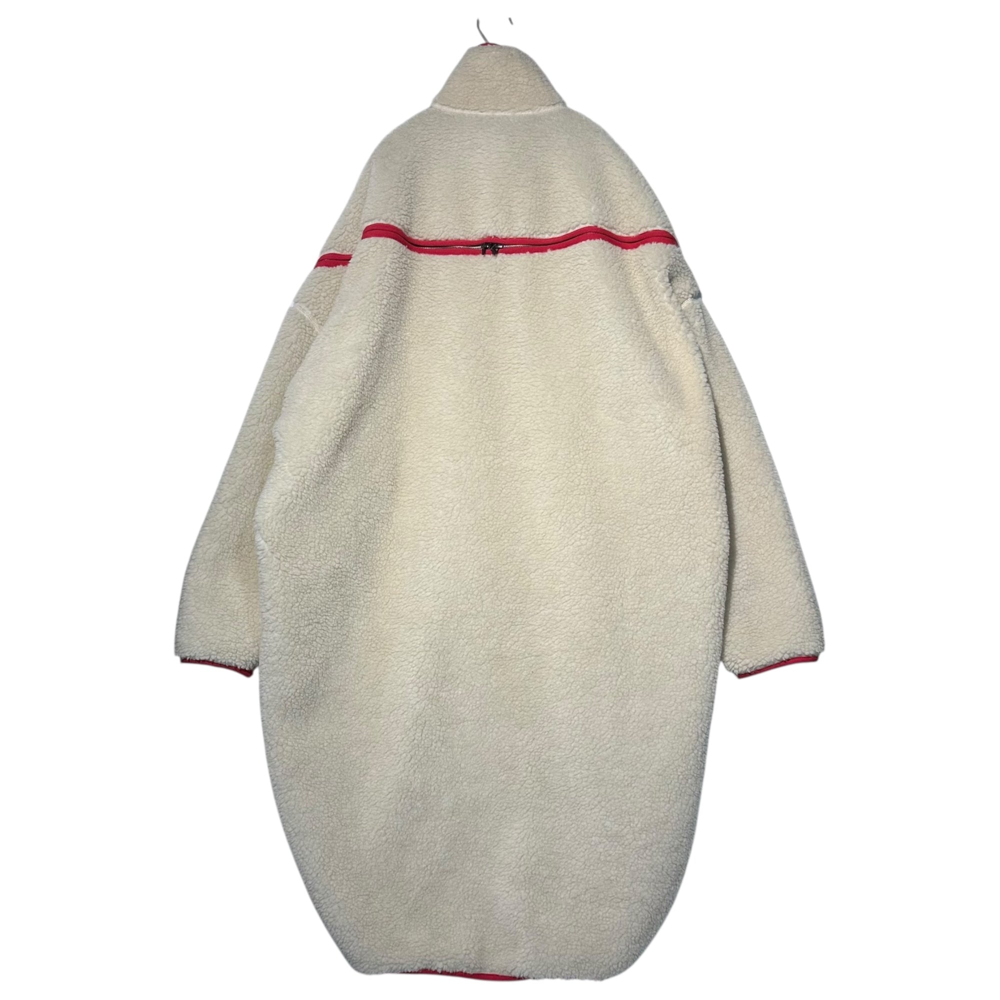 FACETASM(ファセッタズム) 21AW HIGH-LOW FLEECE ZIPPER JACKET ハイ ロー フリース ジッパー ジャケット CSW-JK-M03 4(M) アイボリー×レッド