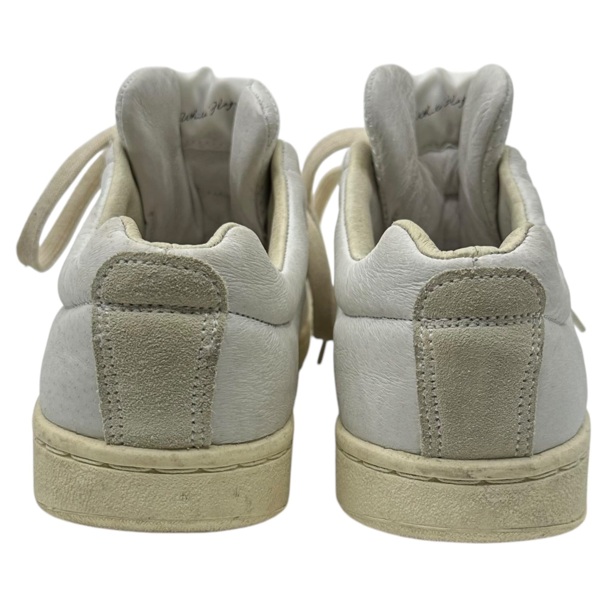 White Flags(ホワイトフラッグス) レザー ローカット スニーカー キルティング パテント 42(26.5cm程度) ホワイト