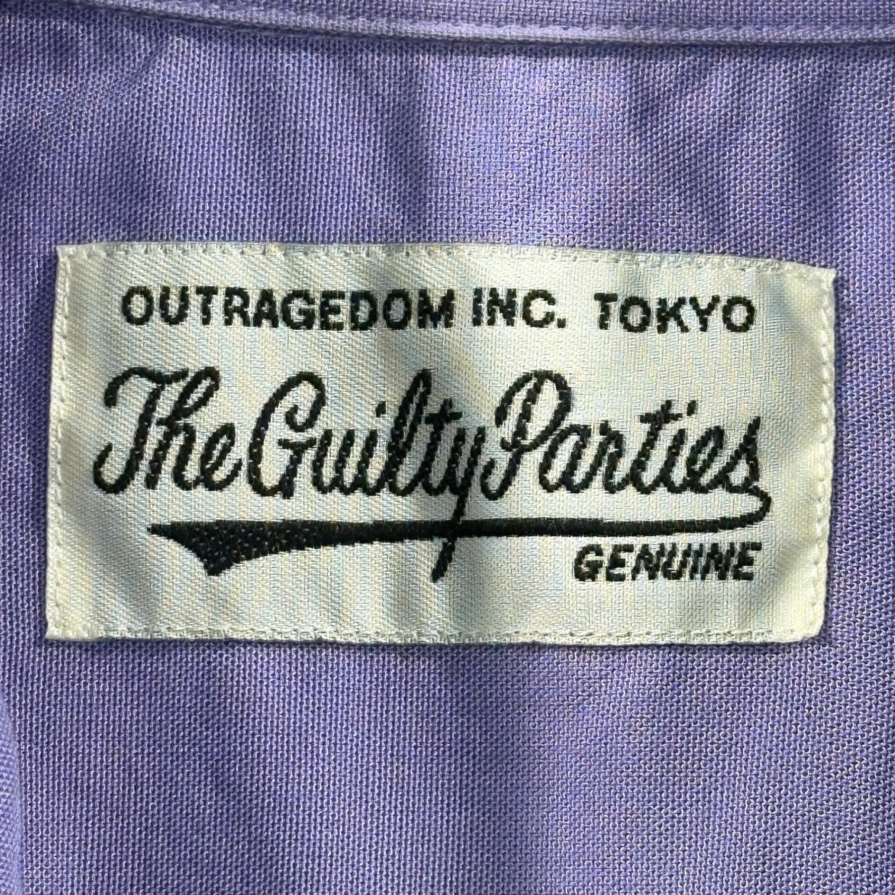 WACKO MARIA(ワコマリア) Open-collar chest logo S/S shirt 開襟 オープンカラー 胸ロゴ 半袖 シャツ S パープル(ラベンダー)